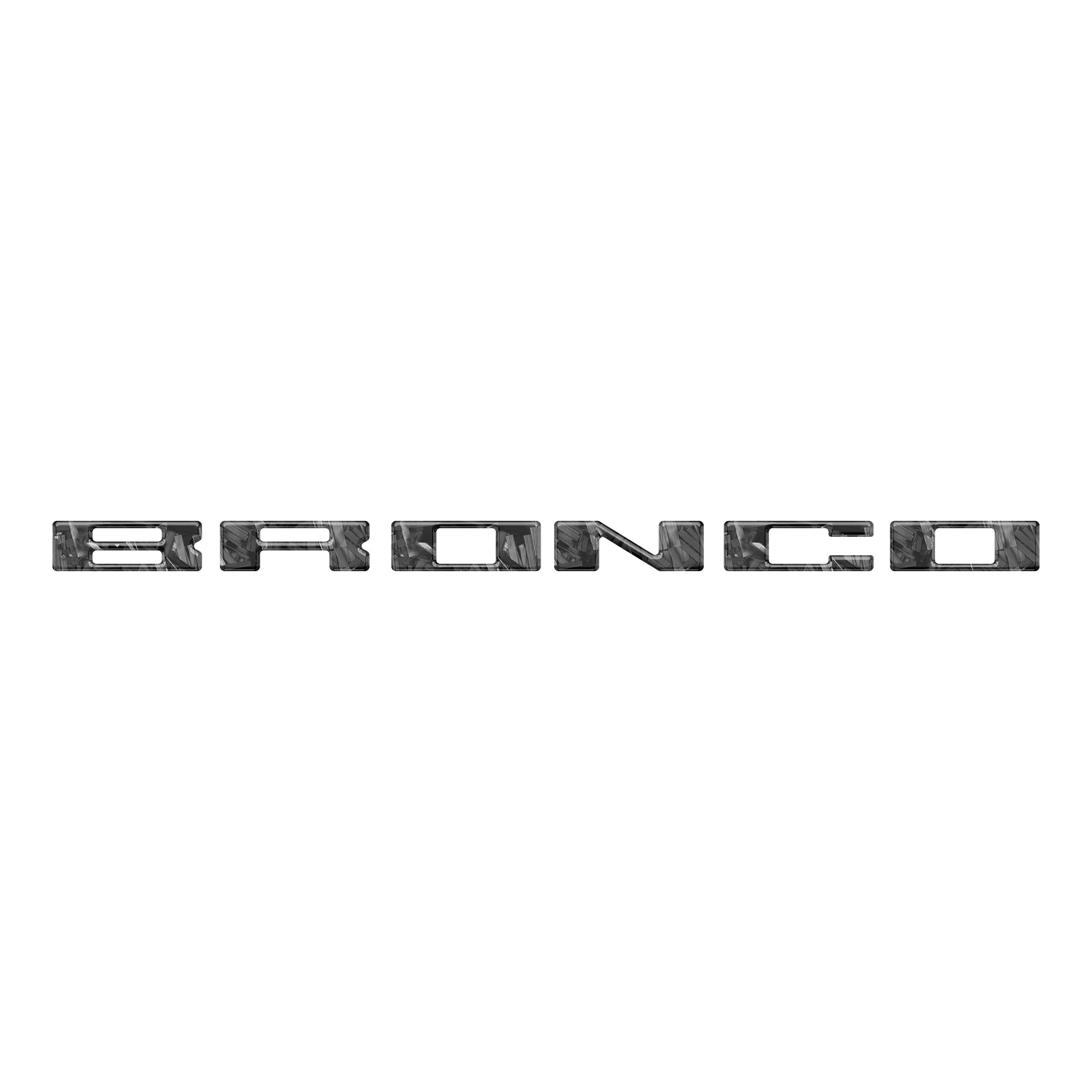 Roof Cross Bar Support Letter Overlays Fits 2022-2025 Ford Bronco