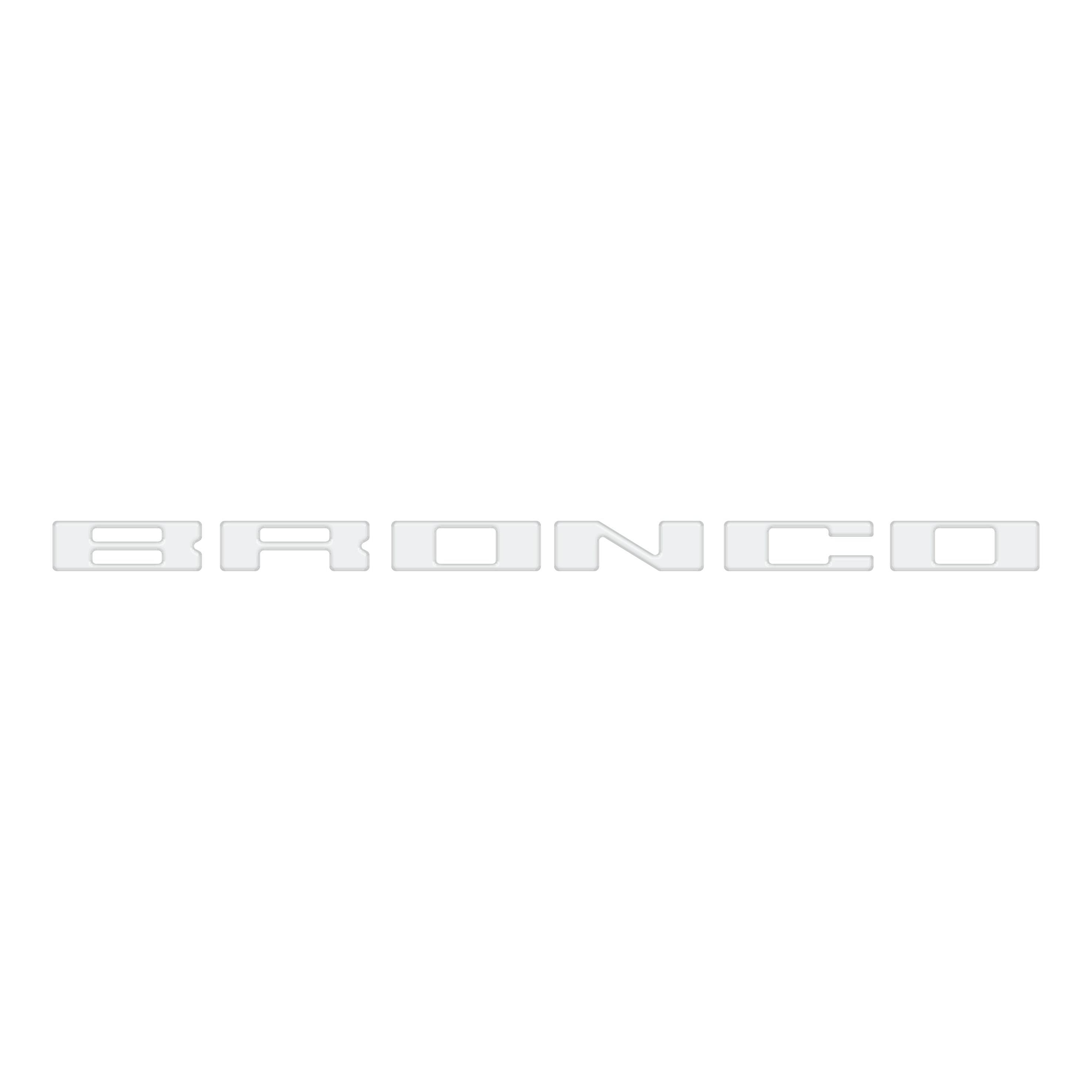 Roof Cross Bar Support Letter Overlays Fits 2022-2025 Ford Bronco