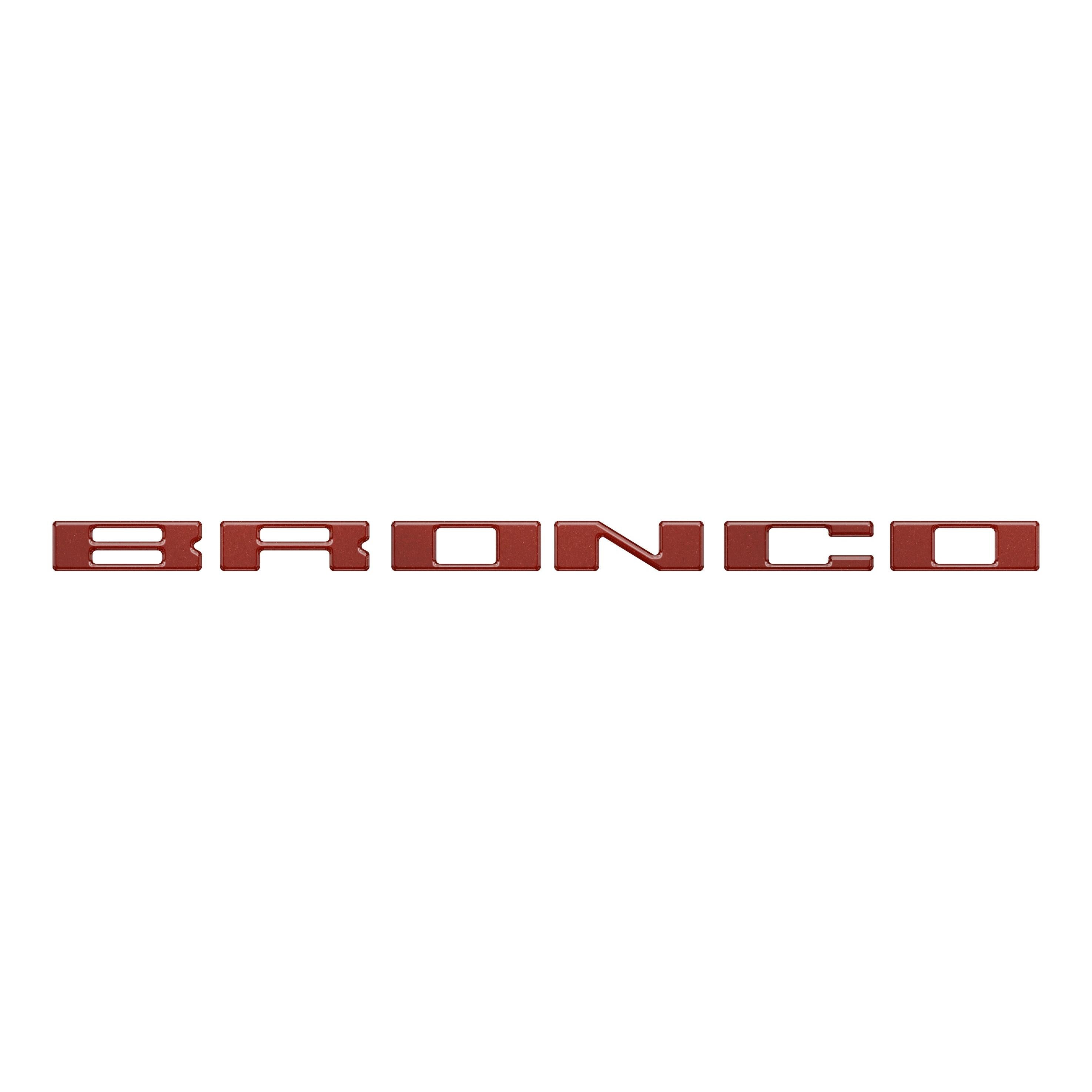 Roof Cross Bar Support Letter Overlays Fits 2022-2025 Ford Bronco