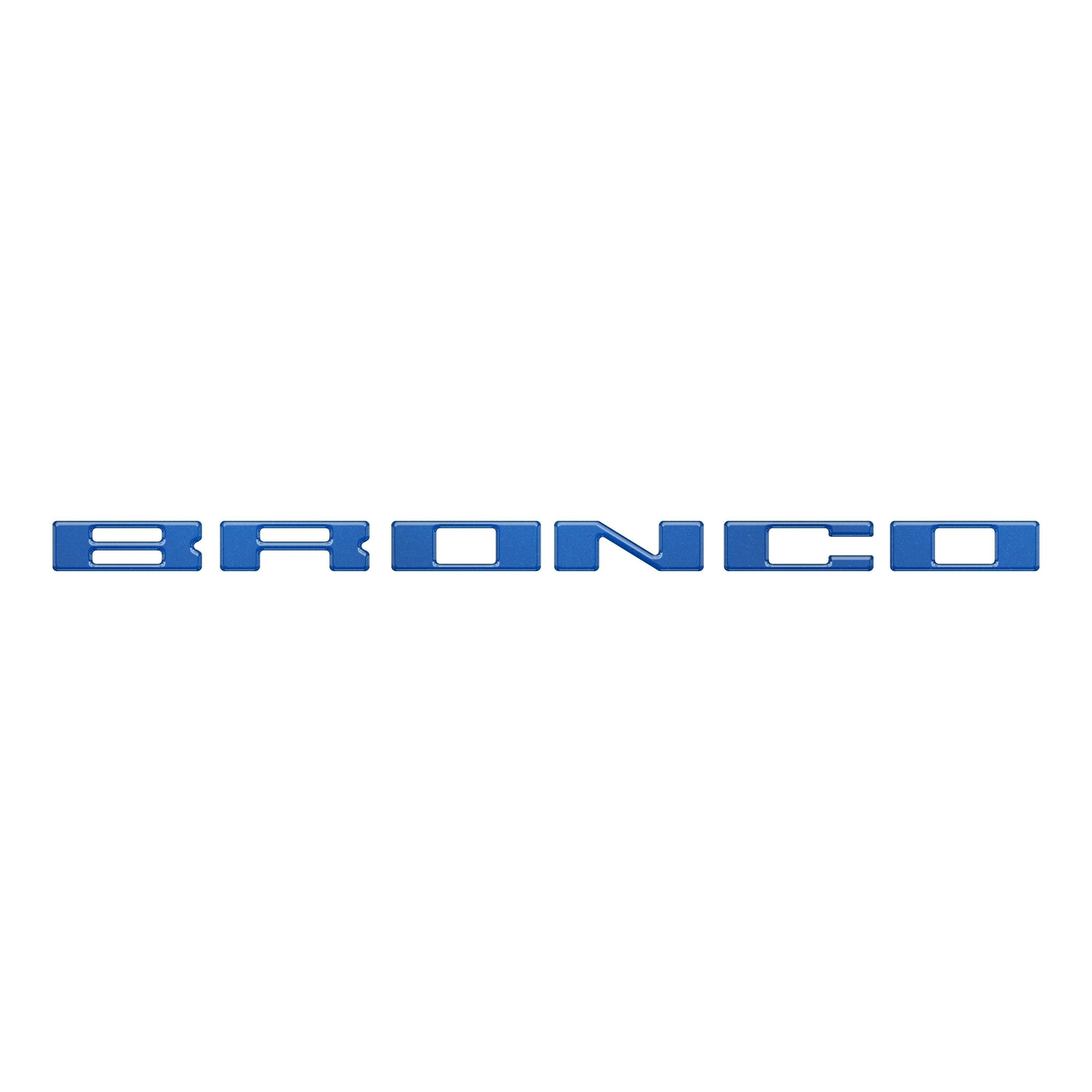 Roof Cross Bar Support Letter Overlays Fits 2022-2025 Ford Bronco