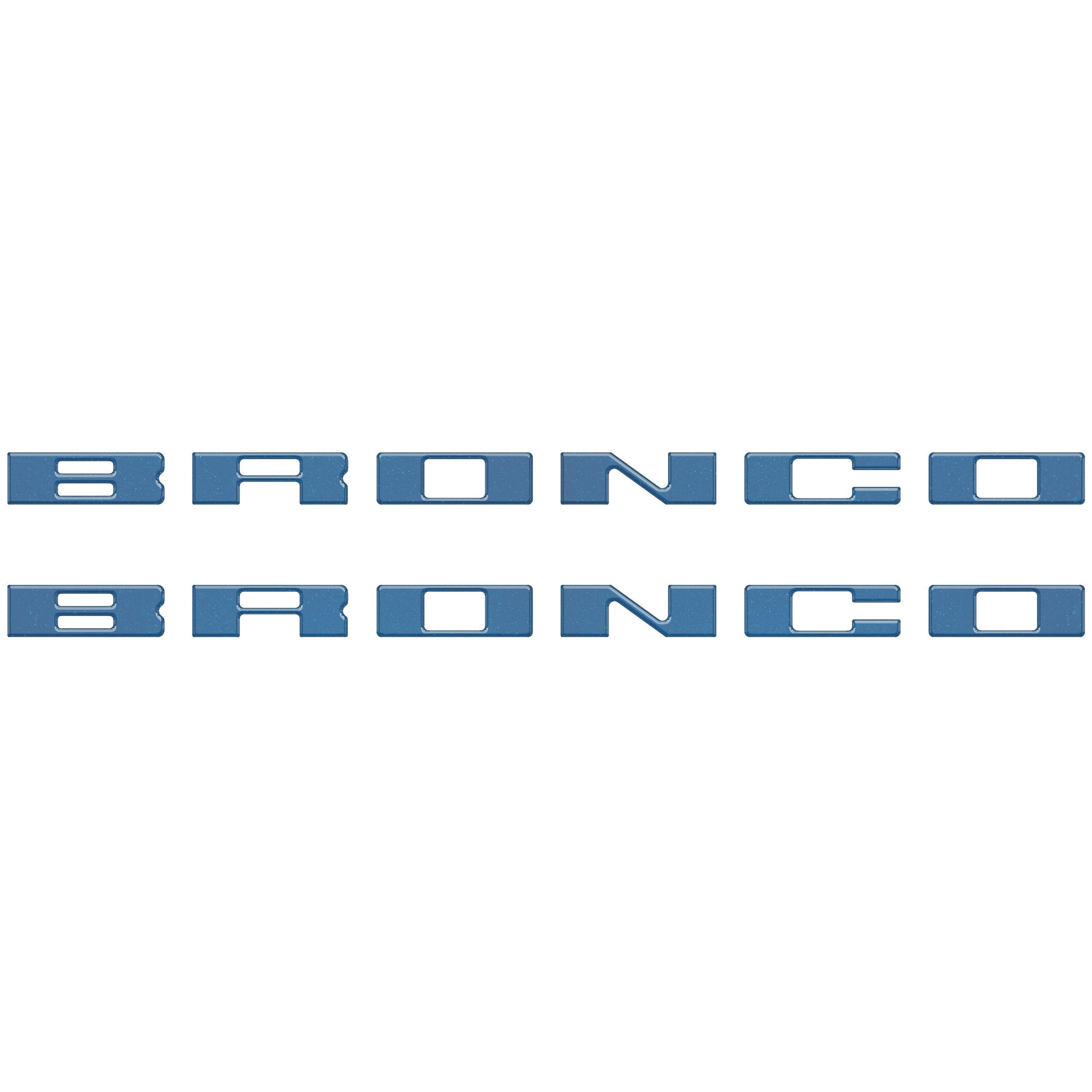Bronco Running Board Letter Inserts/Overlays Fits 2021-2026 Ford Bronco