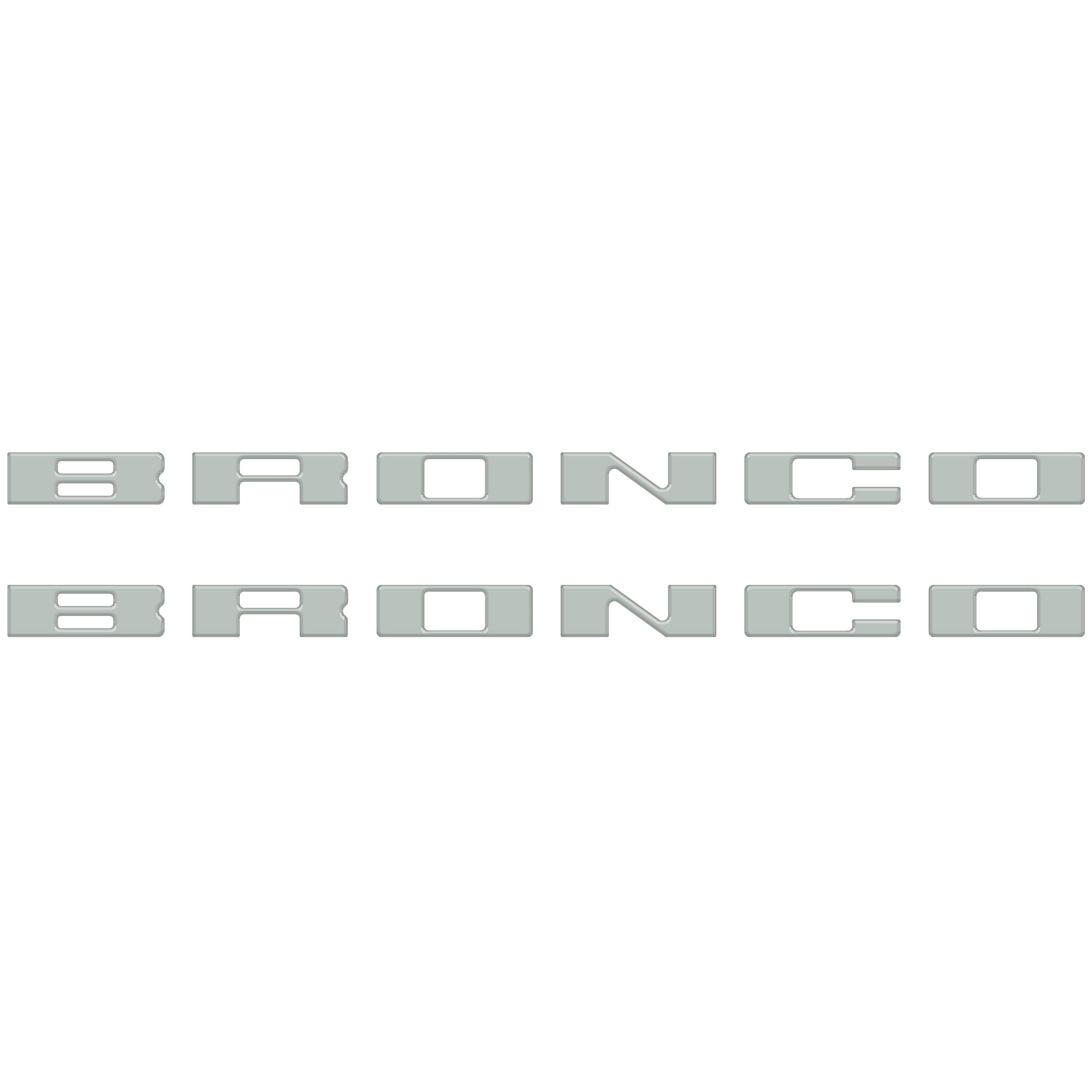 Bronco Running Board Letter Inserts/Overlays Fits 2021-2026 Ford Bronco