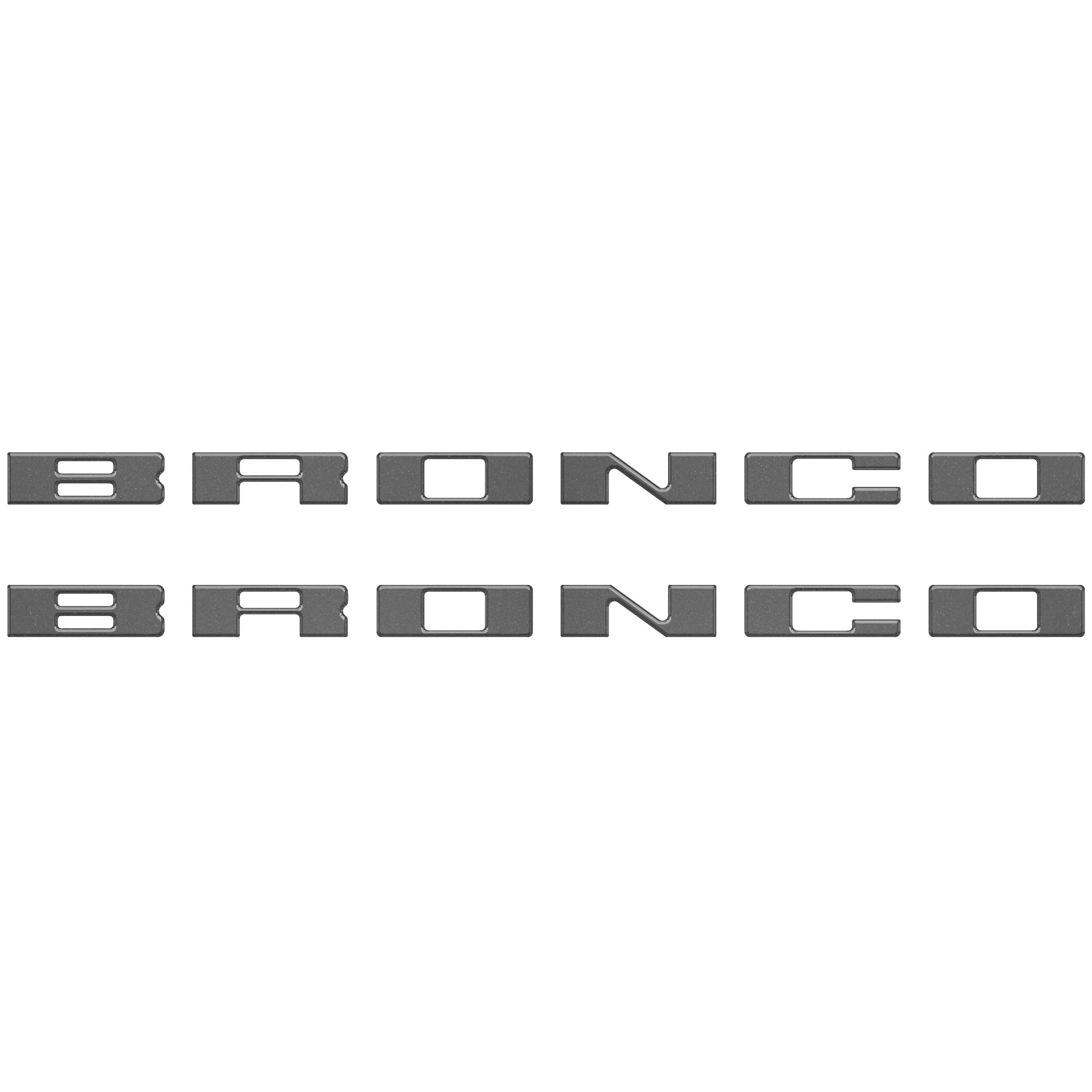 Bronco Running Board Letter Inserts/Overlays Fits 2021-2026 Ford Bronco