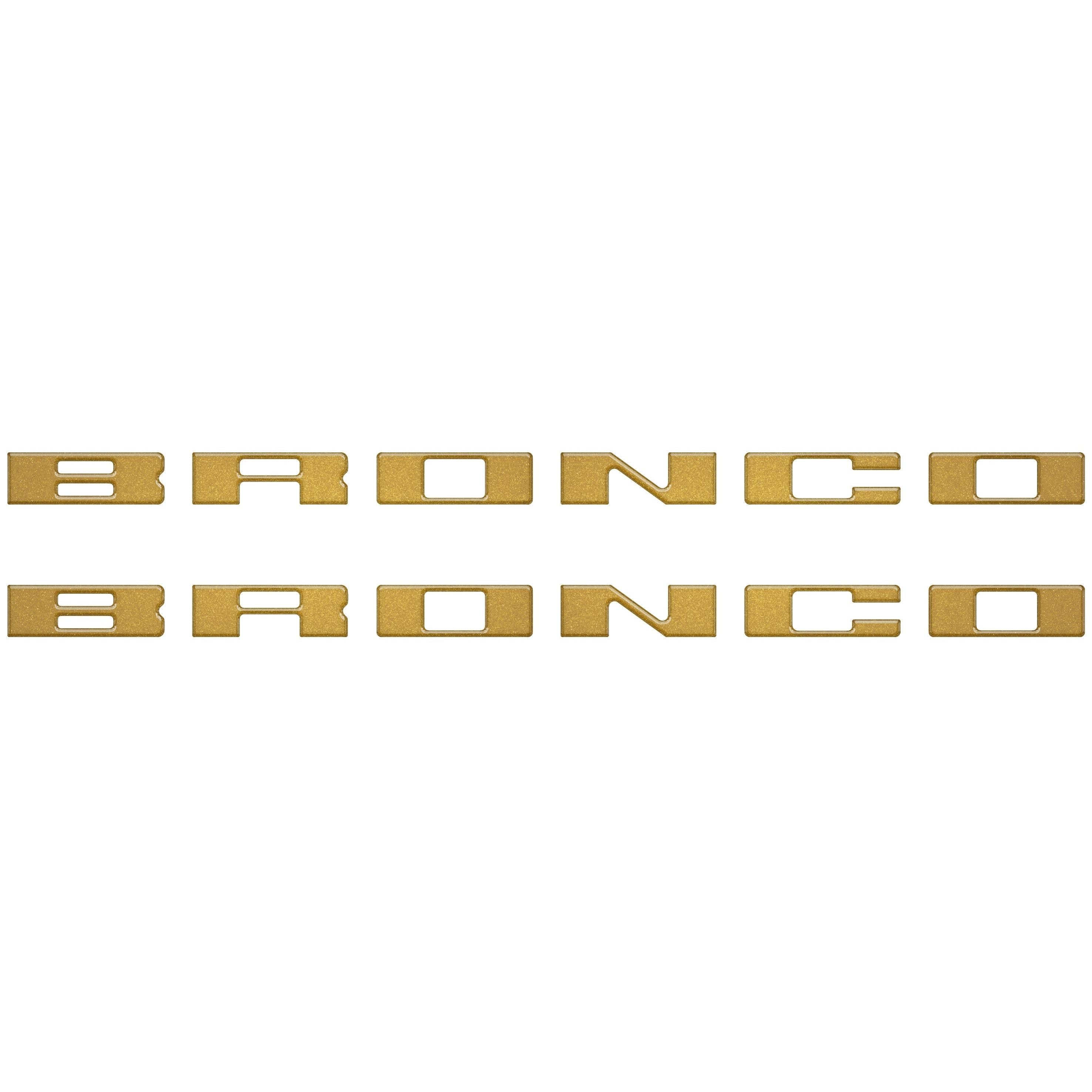 Bronco Running Board Letter Inserts/Overlays Fits 2021-2026 Ford Bronco