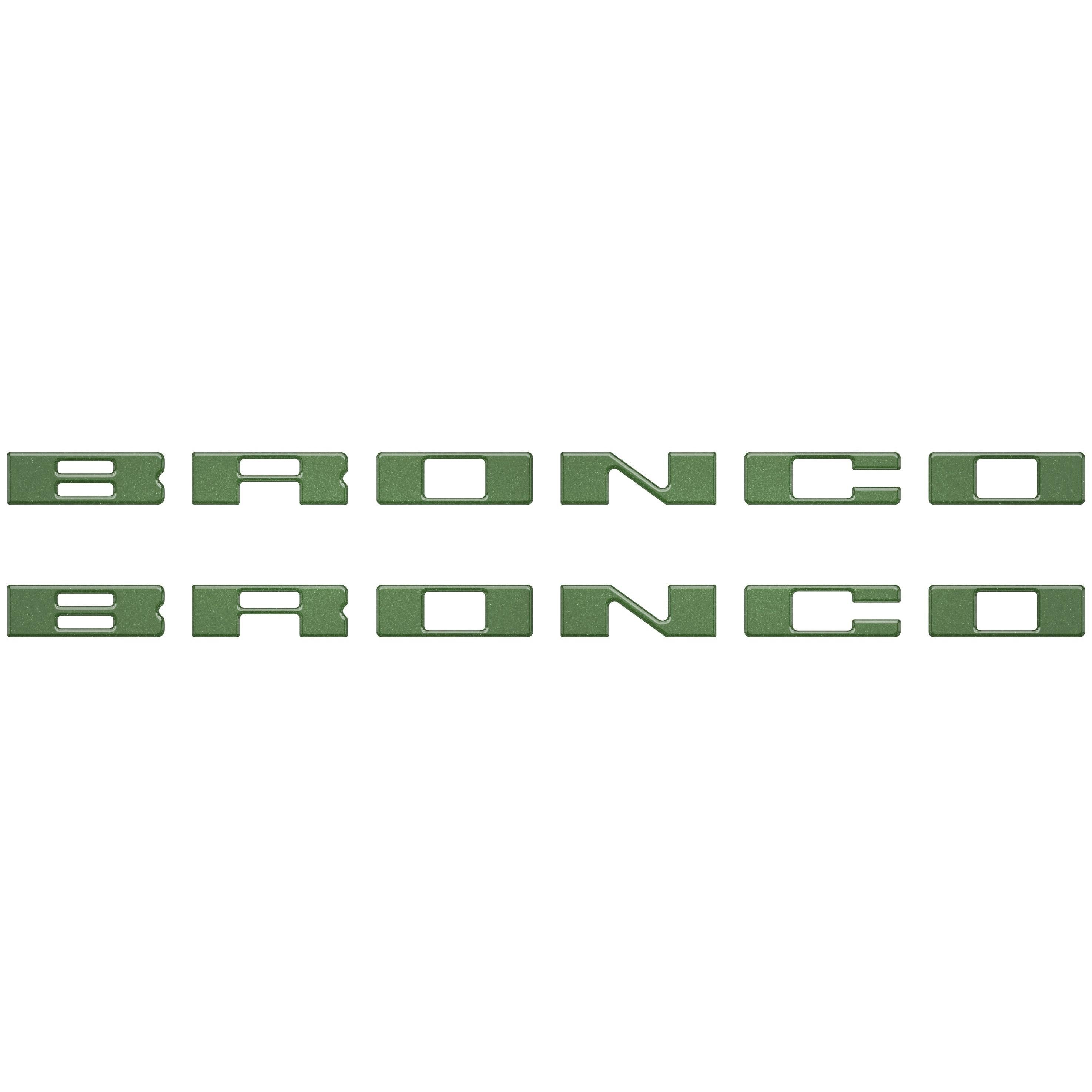 Bronco Running Board Letter Inserts/Overlays Fits 2021-2026 Ford Bronco