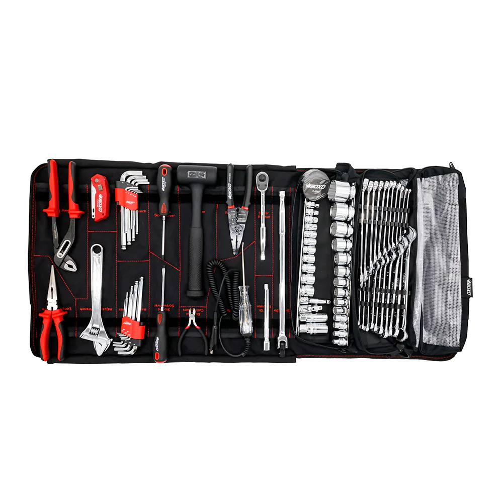 Boxo USA 82-Piece Boat Tool Roll - Metric & SAE Tools Set with Dry Bag-SR1 Performance