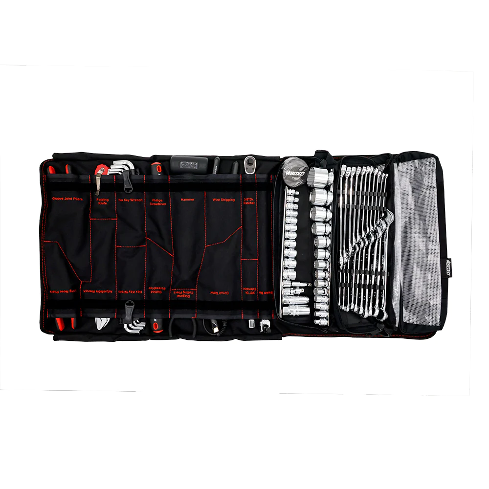 Boxo USA 82-Piece Boat Tool Roll - Metric & SAE Tools Set with Dry Bag-SR1 Performance