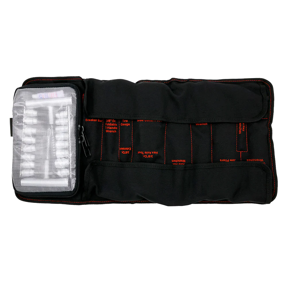 Boxo USA Adventure Motorcycle Tool Kit - 40-Piece Compact Tool Roll