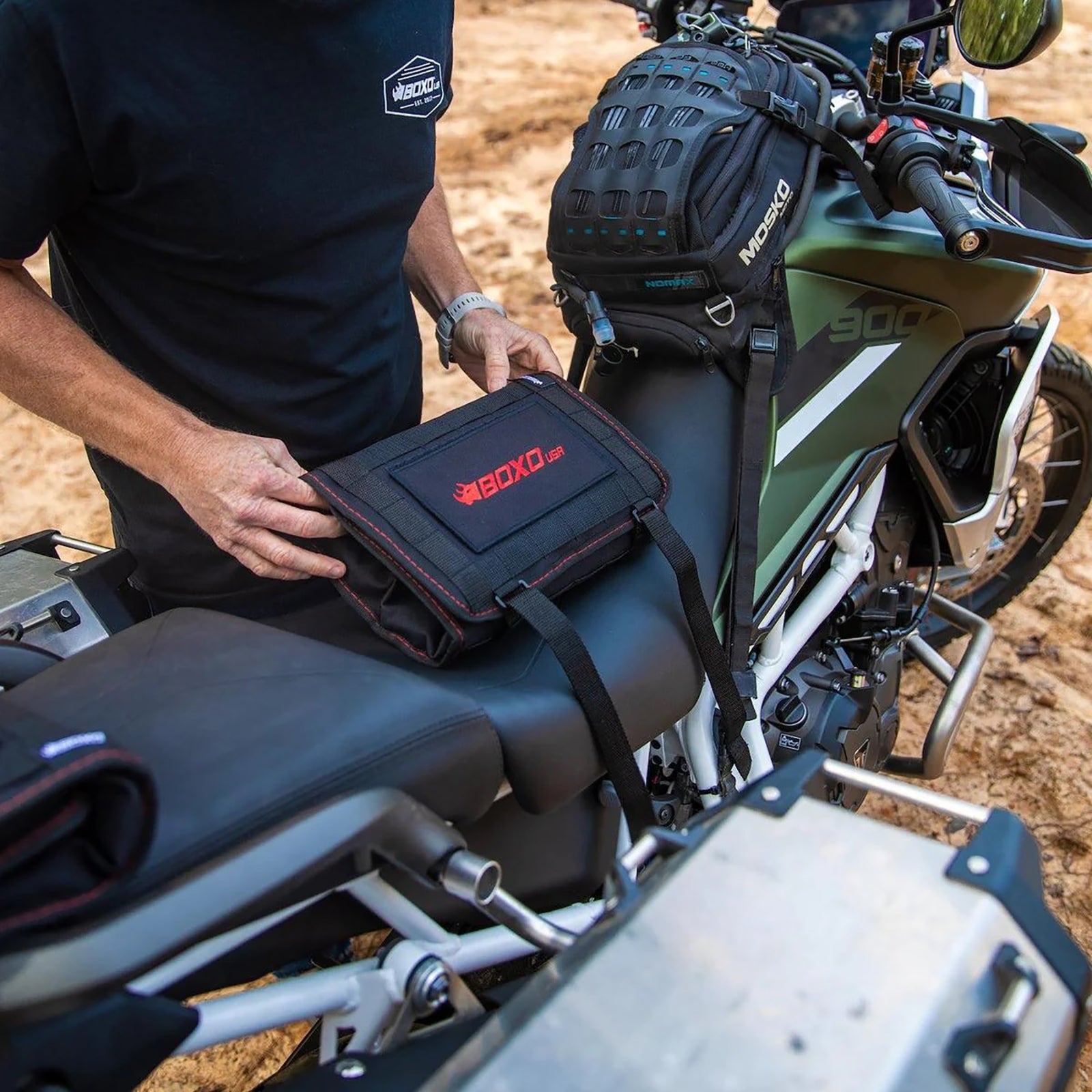 Boxo USA Adventure Motorcycle Tool Kit - 40-Piece Compact Tool Roll