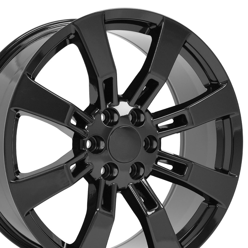 22" Replica CA82 fits Cadillac Escalade 22x9 Black-SR1 Performance