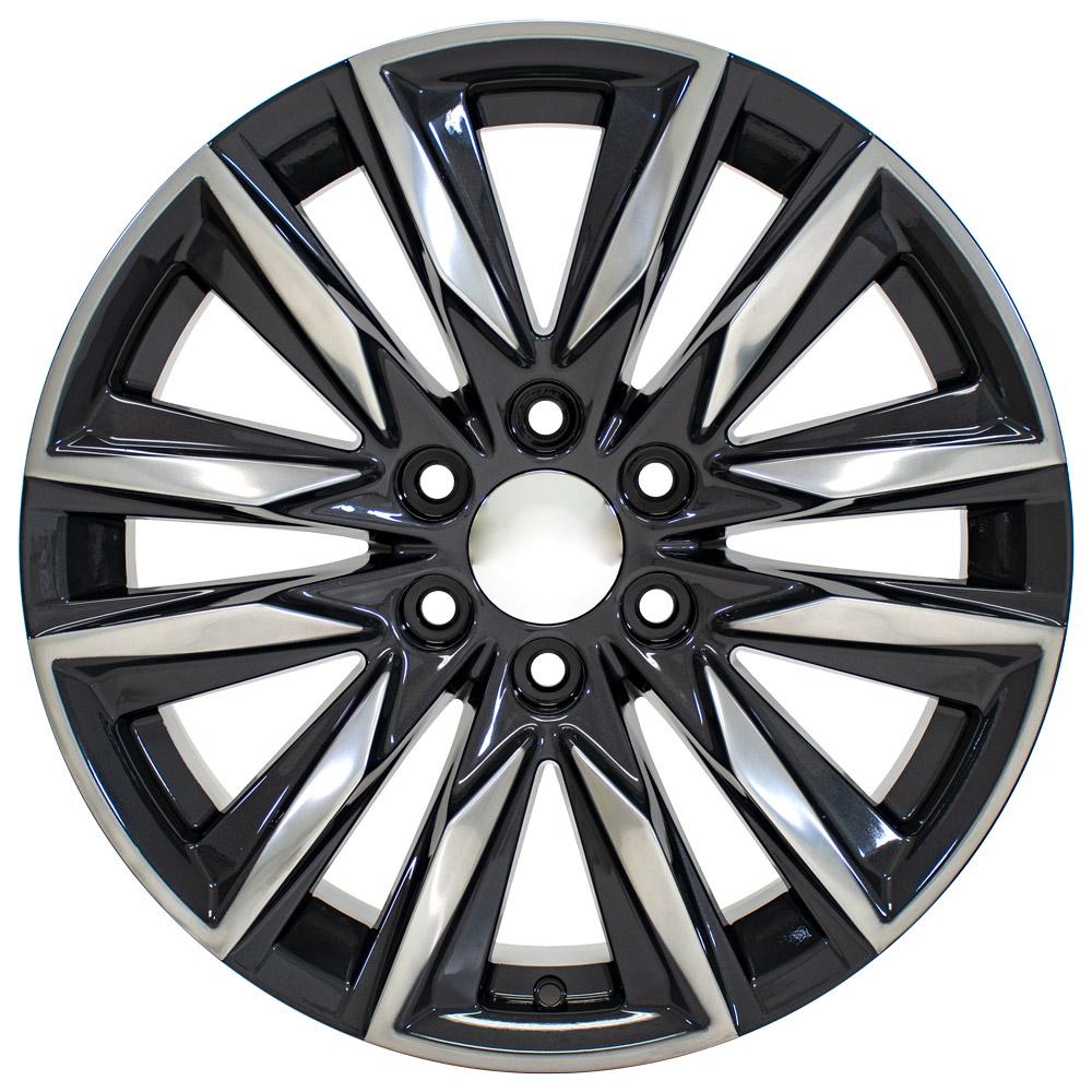 20" Replica CA91 fits Cadillac Escalade 20x9 Gunmetal with Polished Face-SR1 Performance