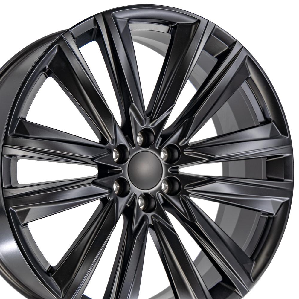 26" Replica CA91 fits Cadillac Escalade 26x10 Satin Black-SR1 Performance