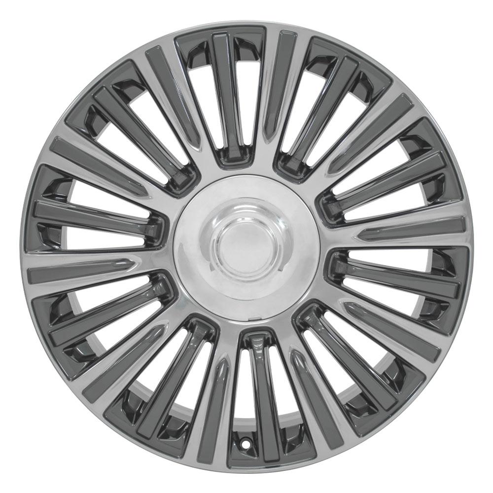 22" Replica CA92 fits Cadillac Escalade 22x9 Gunmetal with Polished Face-SR1 Performance