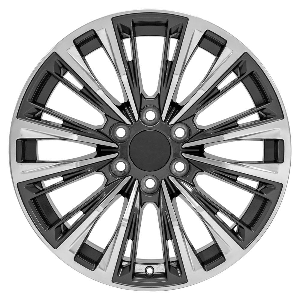 20" Replica CA93 fits Cadillac Escalade 20x9 Gunmetal with Polished Face-SR1 Performance
