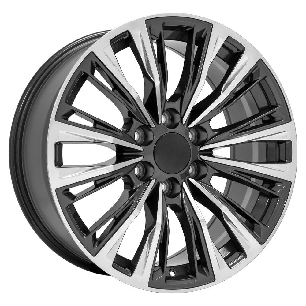 20" Replica CA93 fits Cadillac Escalade 20x9 Gunmetal with Polished Face-SR1 Performance
