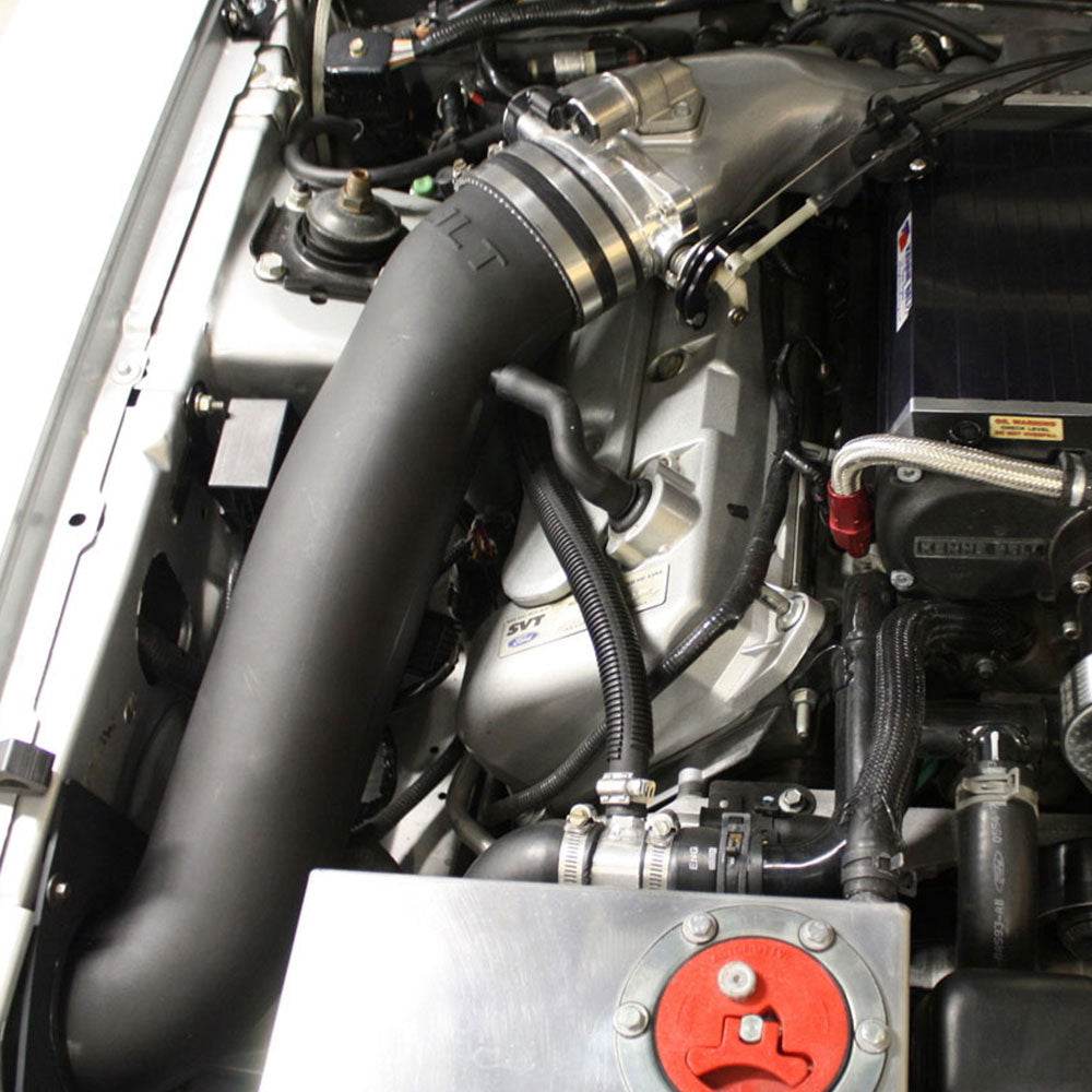 JLT Cold Air Intake Kit for 2003-2004 SVT Cobra - S&B installed in the engine compartment of a vehicle