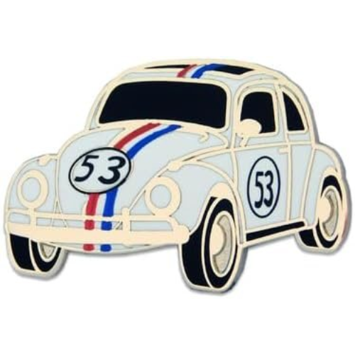 1963 Love Bug Herbie Enamel Pin - Volkswagen Beetle Classic Car Lapel Pin-SR1 Performance