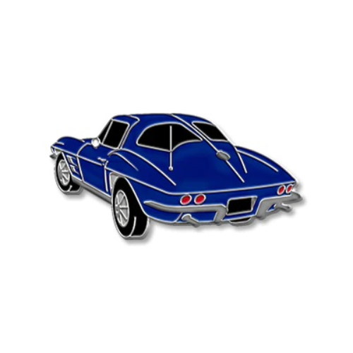 1963 Chevrolet Corvette Stingray Split Window Enamel Pin - C2 Lapel Pin-SR1 Performance