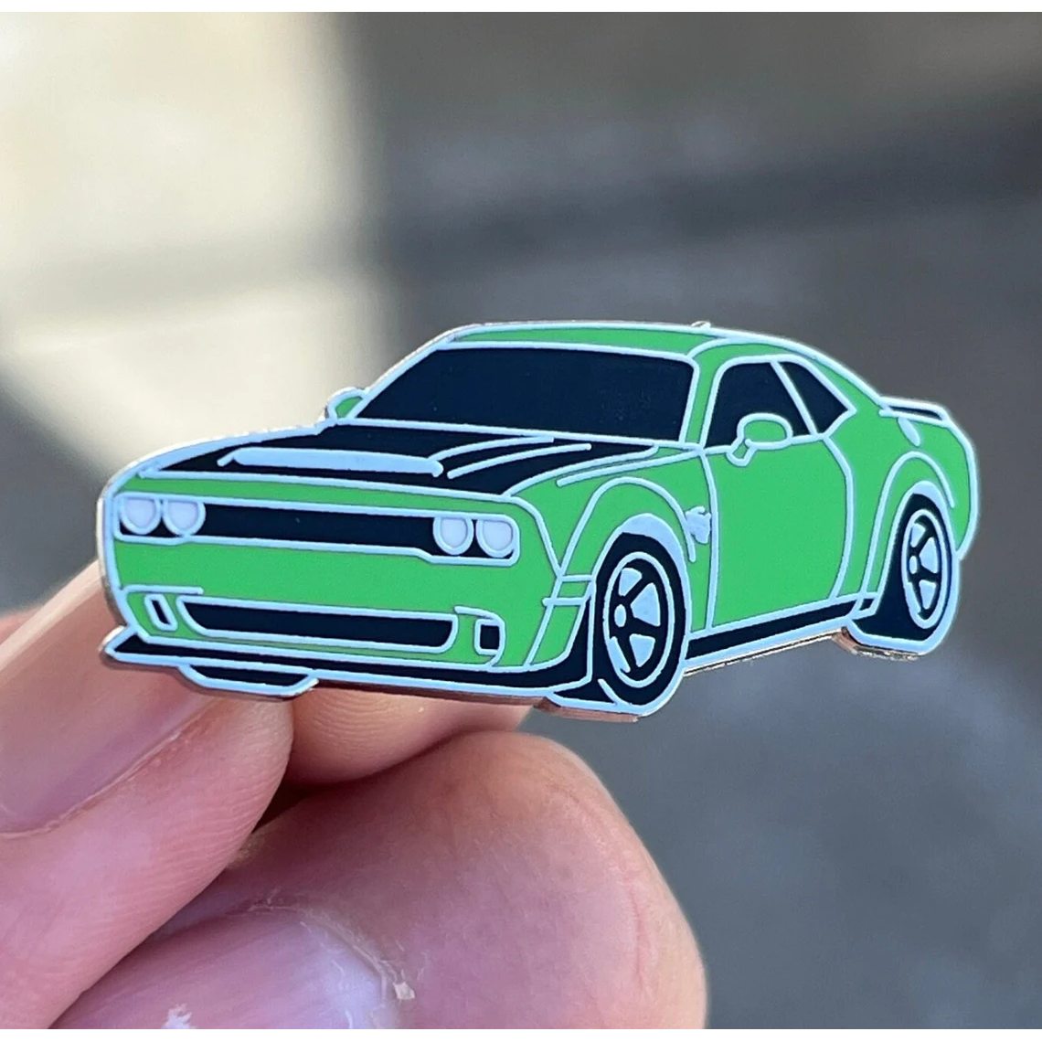 Dodge Challenger SRT Demon Enamel Pin - Muscle Car Lapel Pin-SR1 Performance