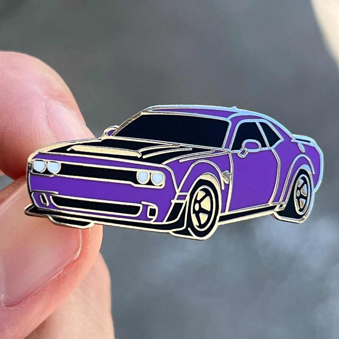 Dodge Challenger SRT Demon Enamel Pin - Muscle Car Lapel Pin-SR1 Performance