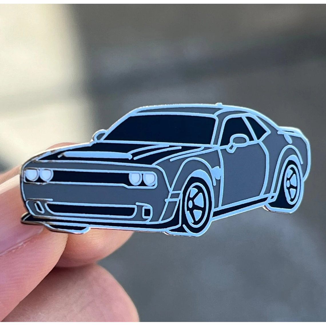 Dodge Challenger SRT Demon Enamel Pin - Muscle Car Lapel Pin-SR1 Performance