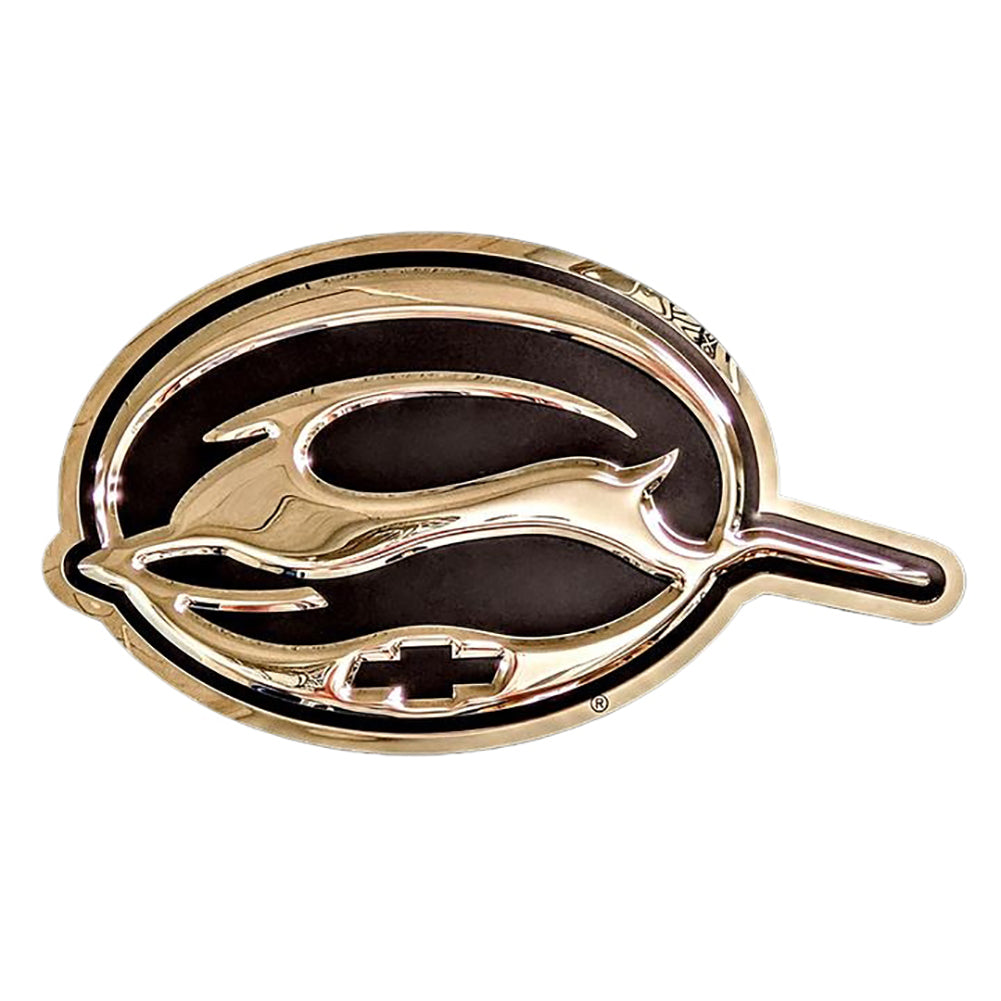 Chevy Impala Logo Stainless Steel Wall Hanging Sign - Chrome/Black : 12.5" x 22"-SR1 Performance