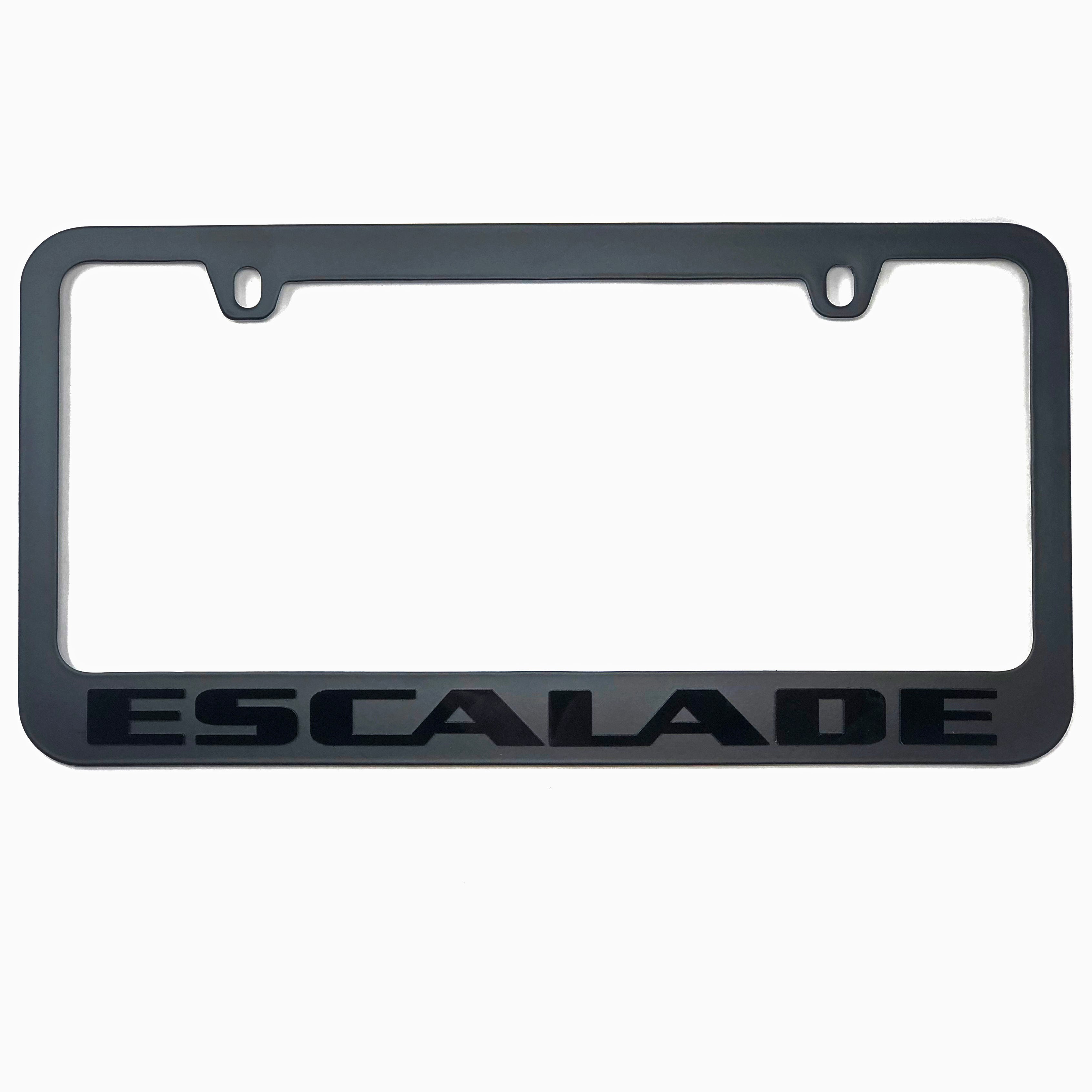Cadillac Escalade Stealth Blackout License Plate Frame-SR1 Performance