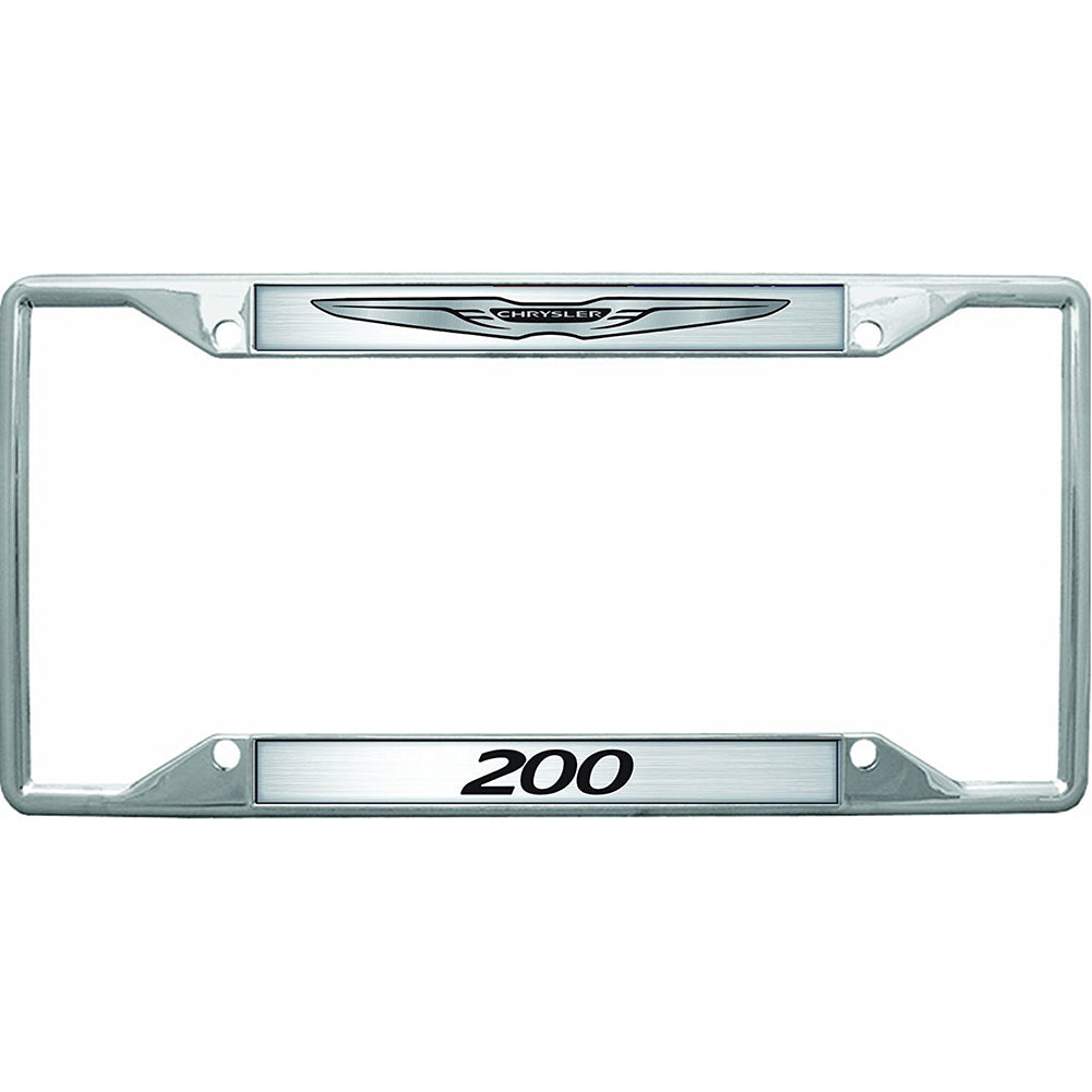 Chrysler 200 License Plate Frame - Chrome-SR1 Performance