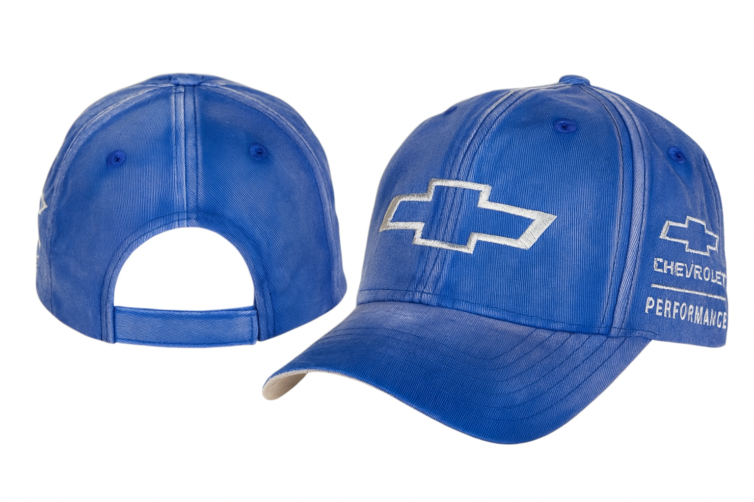 Chevrolet Bowtie Performance Blue Hat - Twill Cap w/Adjustable Closure