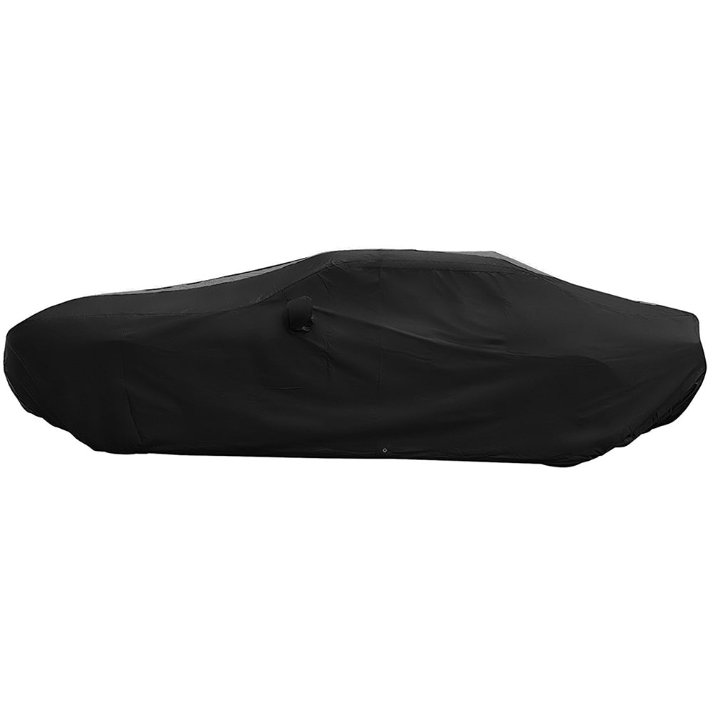 2008-2023 Dodge Challenger Ultraguard Plus Car Cover - 300D Indoor/Outdoor Protection - Black with Gray Stripes-SR1 Performance