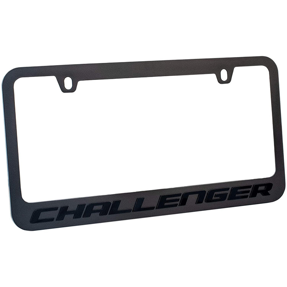 Dodge Challenger Blackout License Plate Frame-SR1 Performance