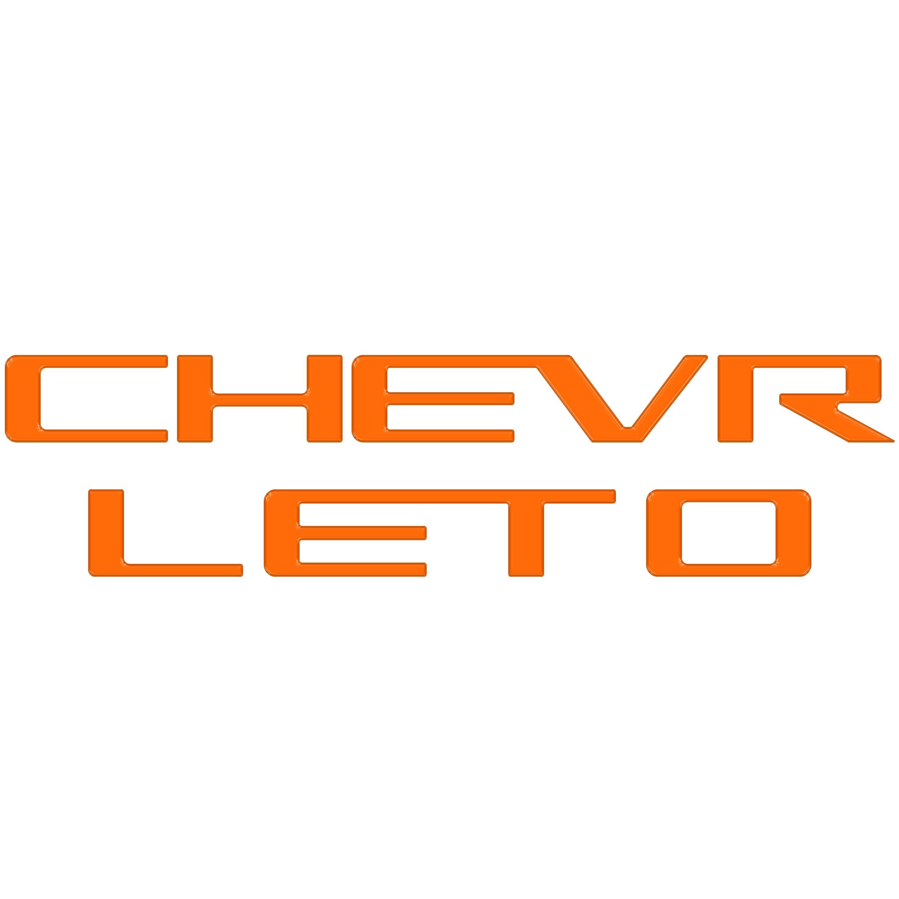 Tailgate Letter Inserts Fits 2023-2026 Chevrolet Colorado
