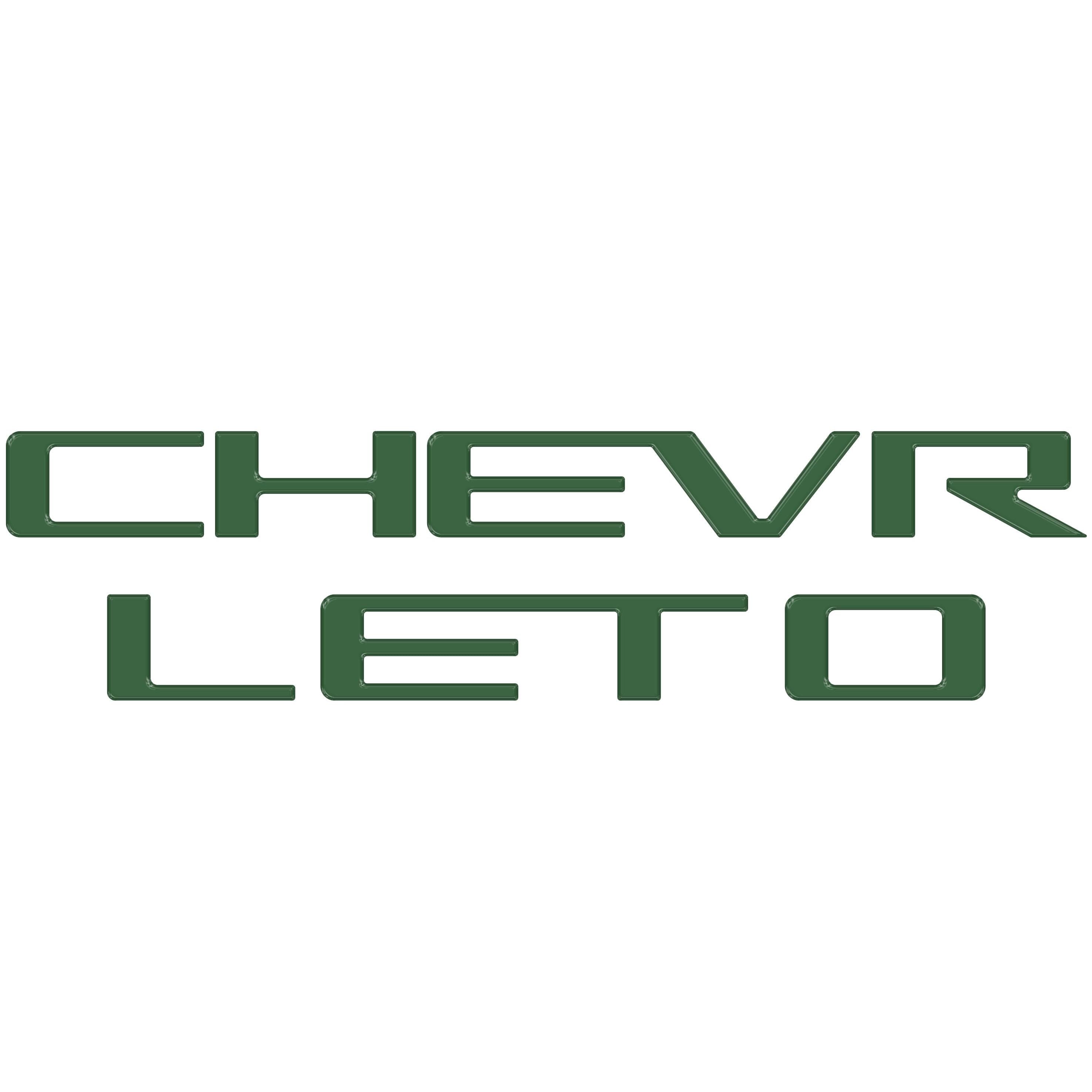 Tailgate Letter Inserts Fits 2023-2026 Chevrolet Colorado