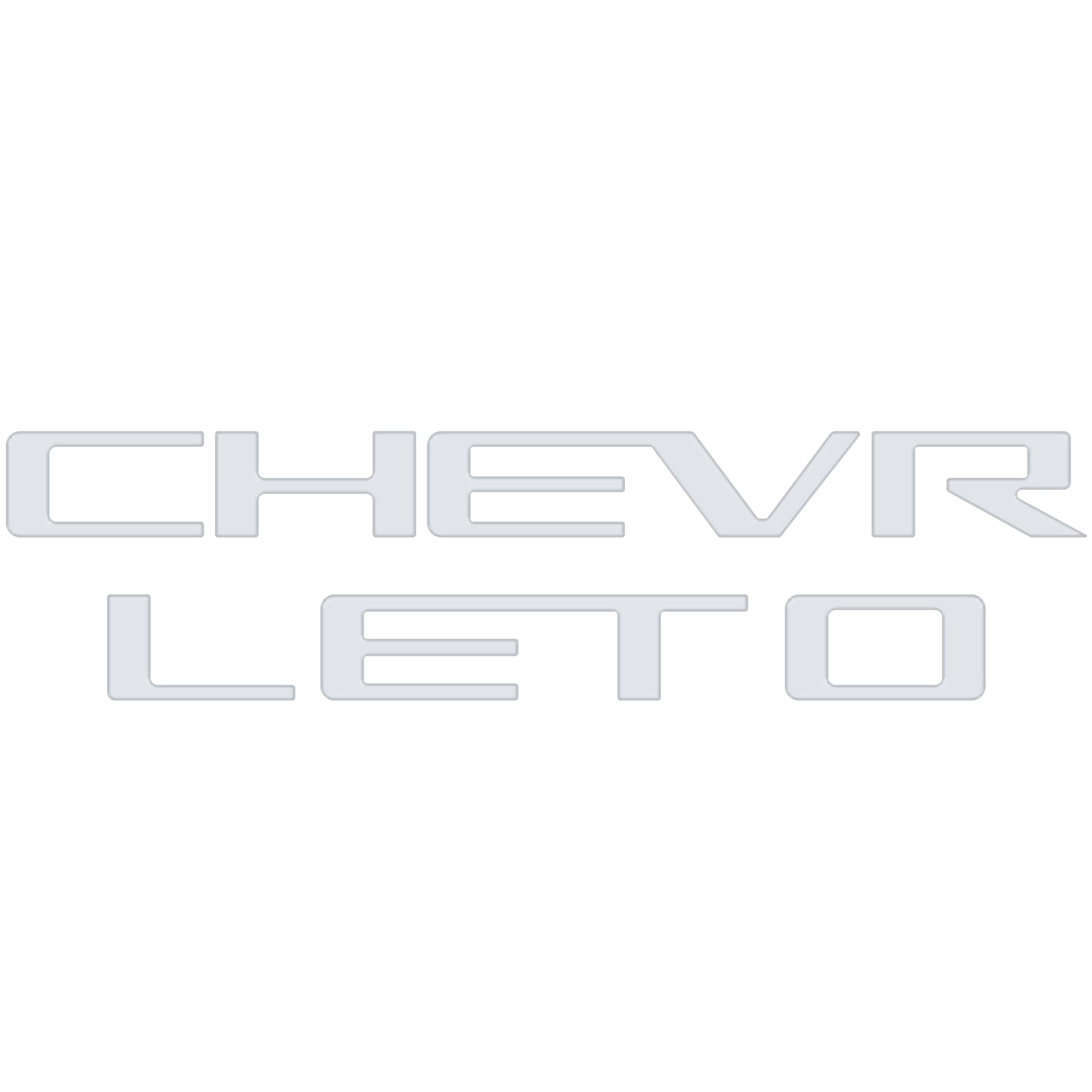 Tailgate Letter Inserts Fits 2023-2026 Chevrolet Colorado