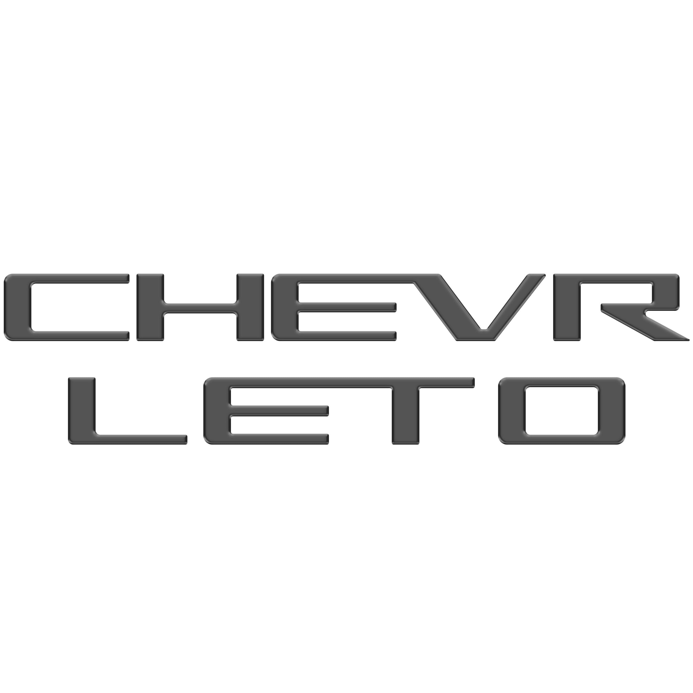 Tailgate Letter Inserts Fits 2023-2026 Chevrolet Colorado