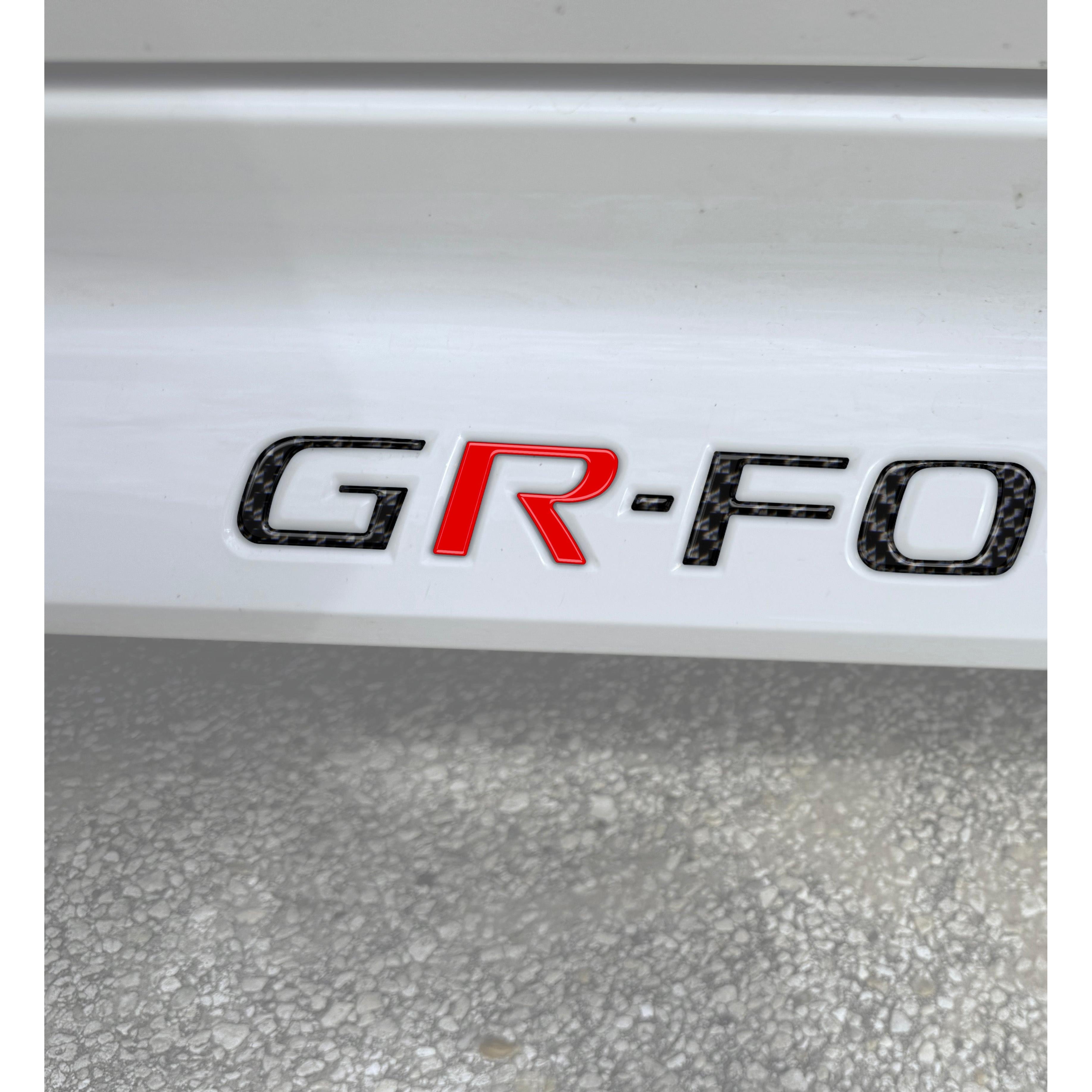 Rocker Panel Letter Inserts Fits 2023-2025 Toyota GR Corolla