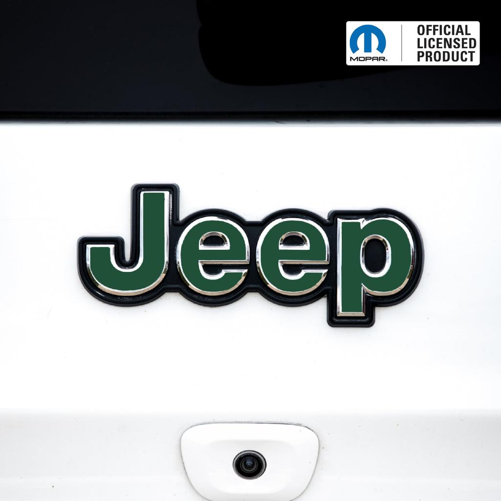 Jeep Emblem Overlay Decals – Solid Colors | Fits Grand Cherokee, Grand Cherokee L