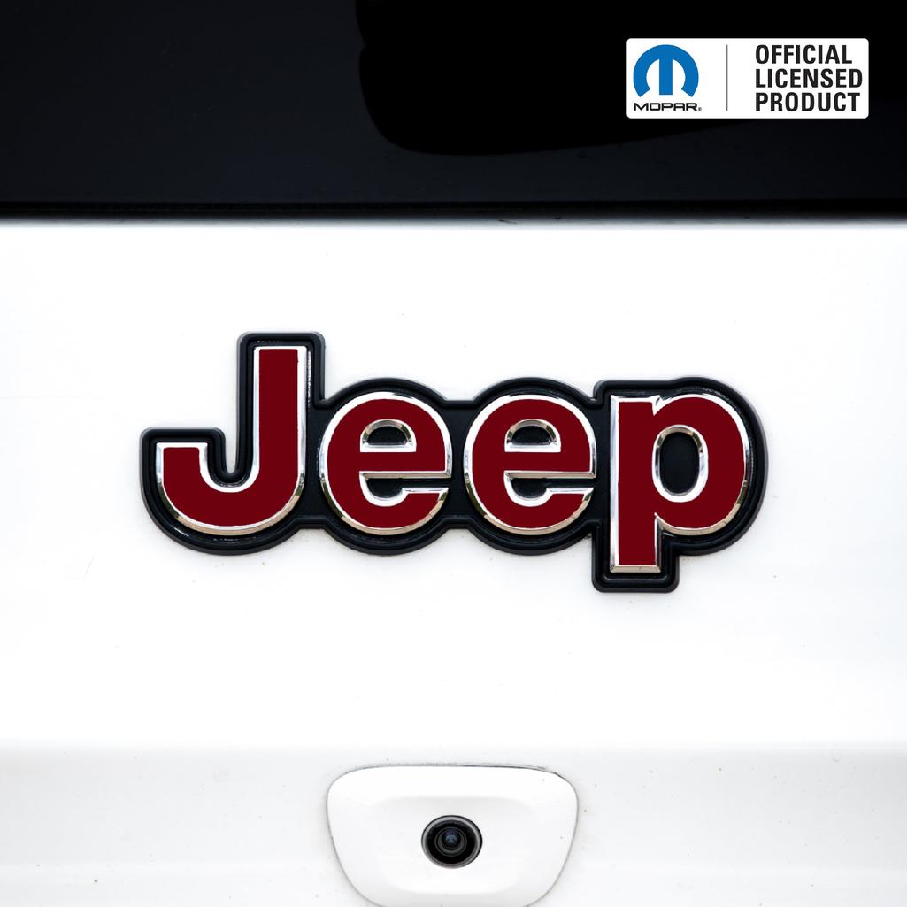 Jeep Emblem Overlay Decals – Solid Colors | Fits Grand Cherokee, Grand Cherokee L