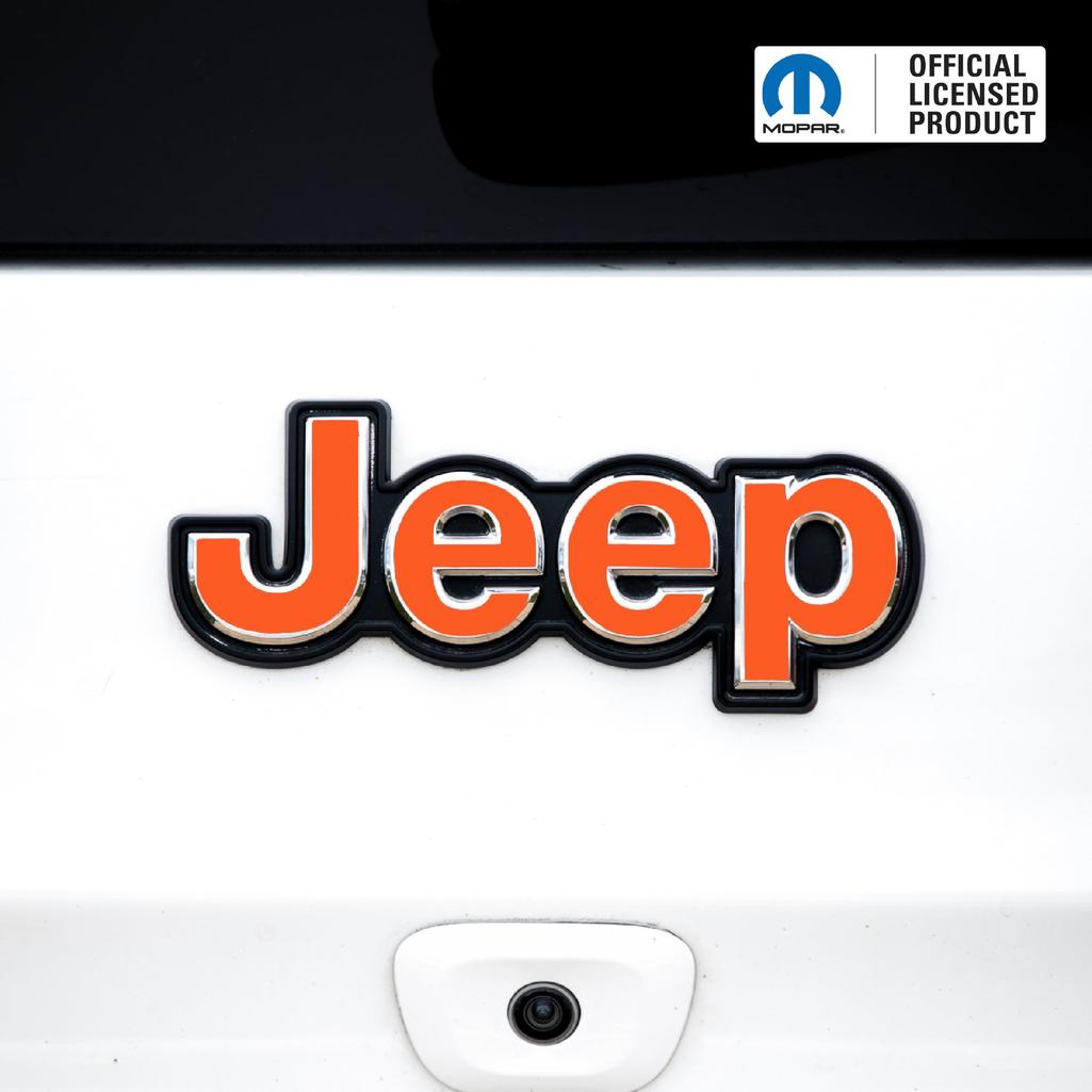 JEEP Emblem Overlay Decals – Solid Colors | Fits 2014+ Jeep Compass