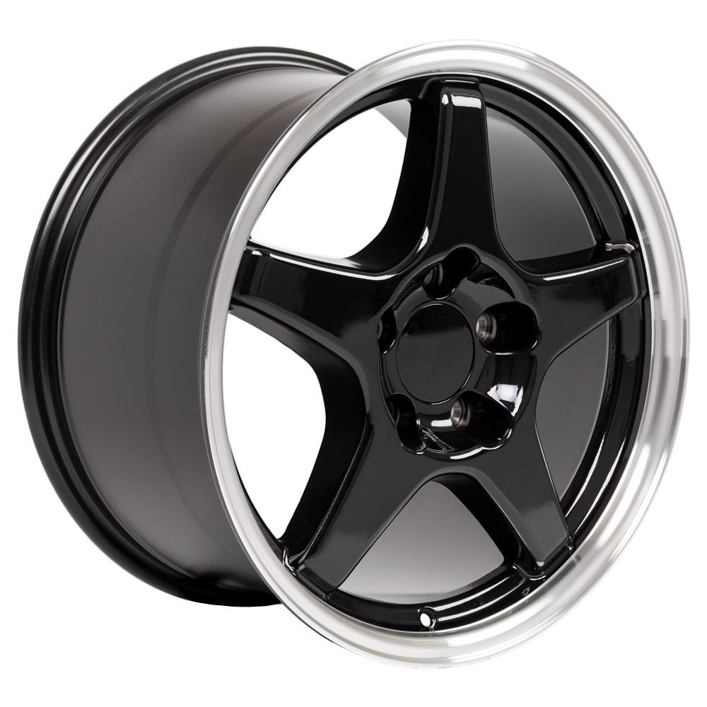 17" Replica CV01 fits Chevrolet Corvette ZR1 17x9.5 Black-SR1 Performance