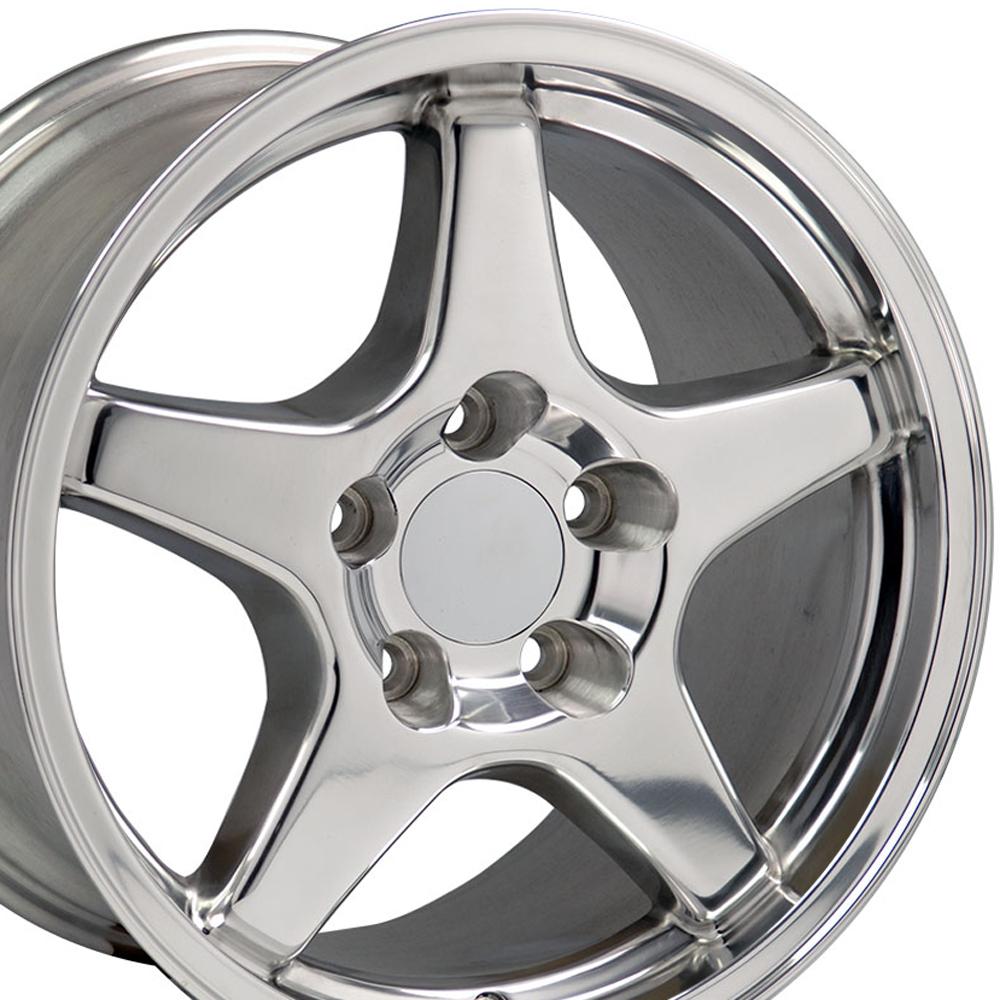 17" Replica CV01 fits Chevrolet Corvette ZR1 17x9.5 Polished-SR1 Performance
