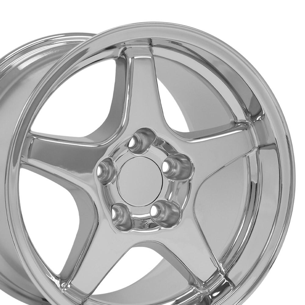 17" Replica CV01 fits Chevrolet Corvette ZR1 17x11 Chrome-SR1 Performance
