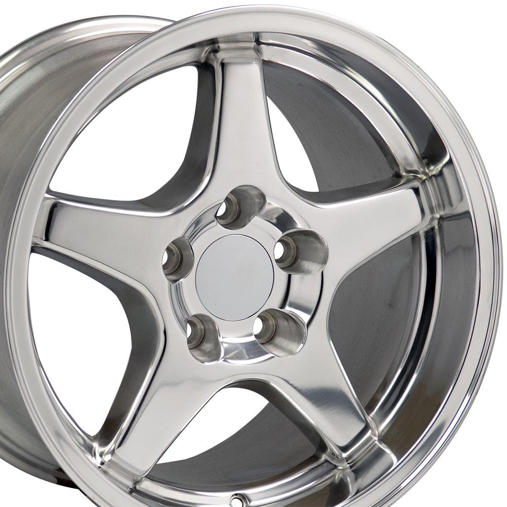 17" Replica CV01 fits Chevrolet Corvette ZR1 17x11 Polished-SR1 Performance