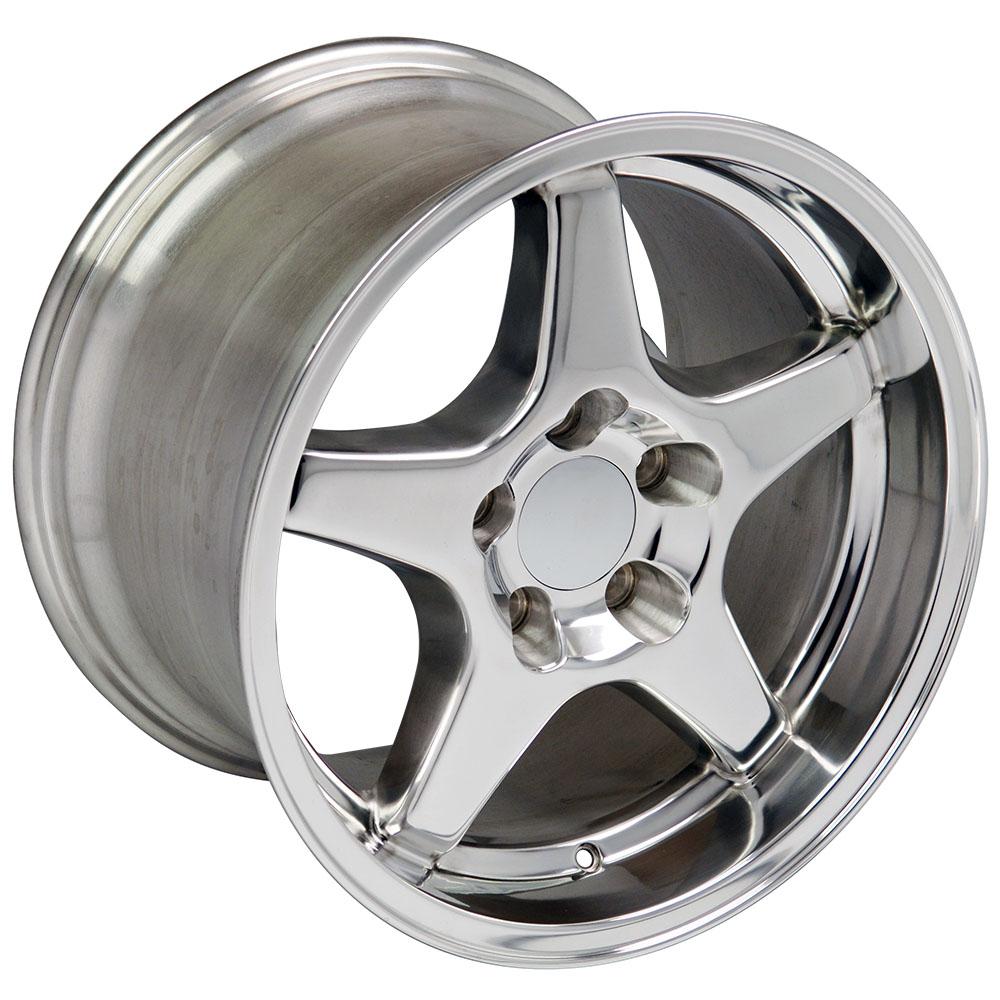 17" Replica CV01 fits Chevrolet Corvette ZR1 17x11 Polished-SR1 Performance
