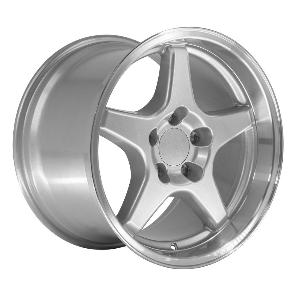 17" Replica CV01 fits Chevrolet Corvette ZR1 17x11 Silver-SR1 Performance