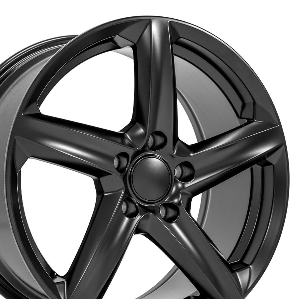 18" Replica CV02C fits Chevrolet C7 Corvette 18x8.5 Satin Black-SR1 Performance