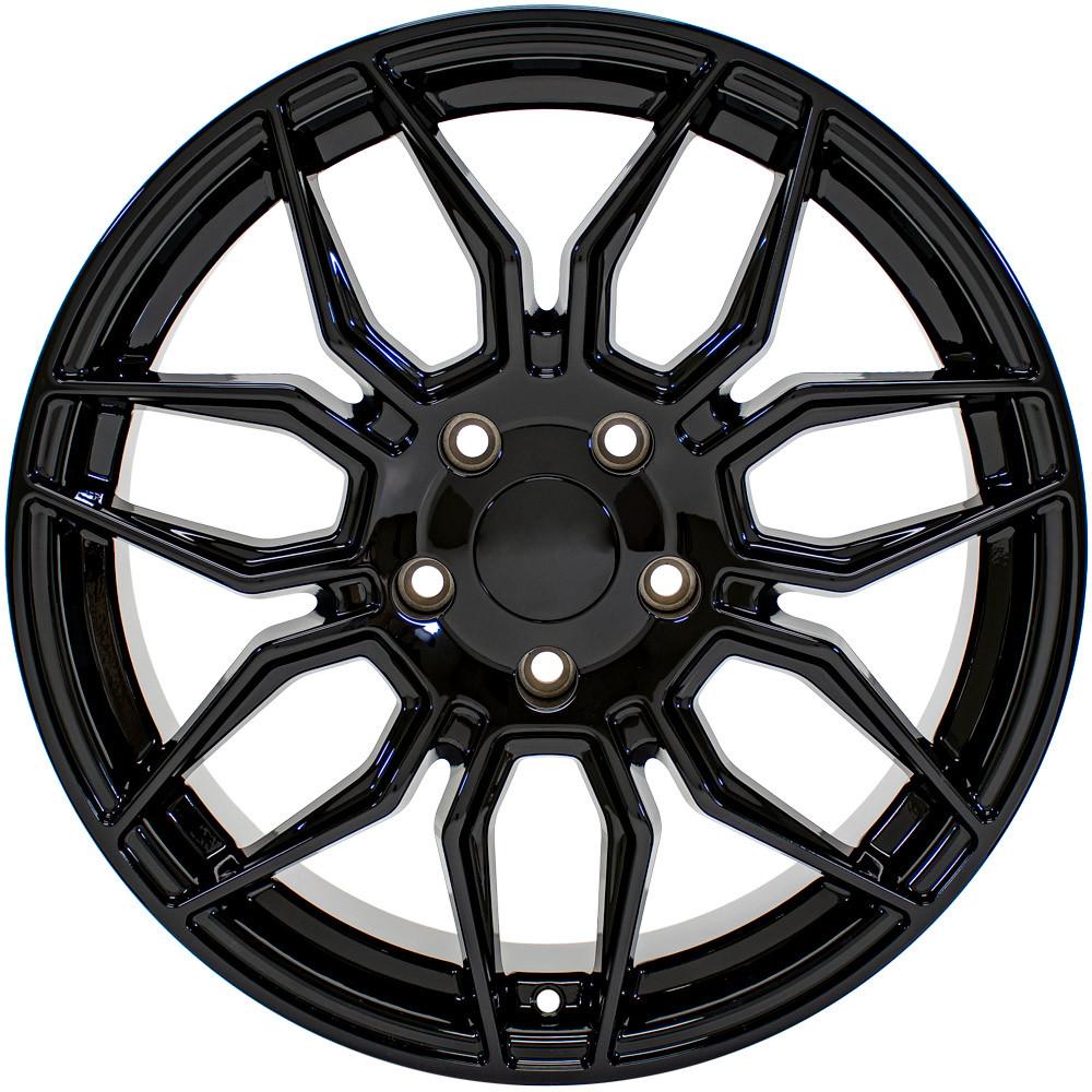 18" Replica CV03C fits Chevrolet C7 Corvette 18x8.5 Gloss Black-SR1 Performance