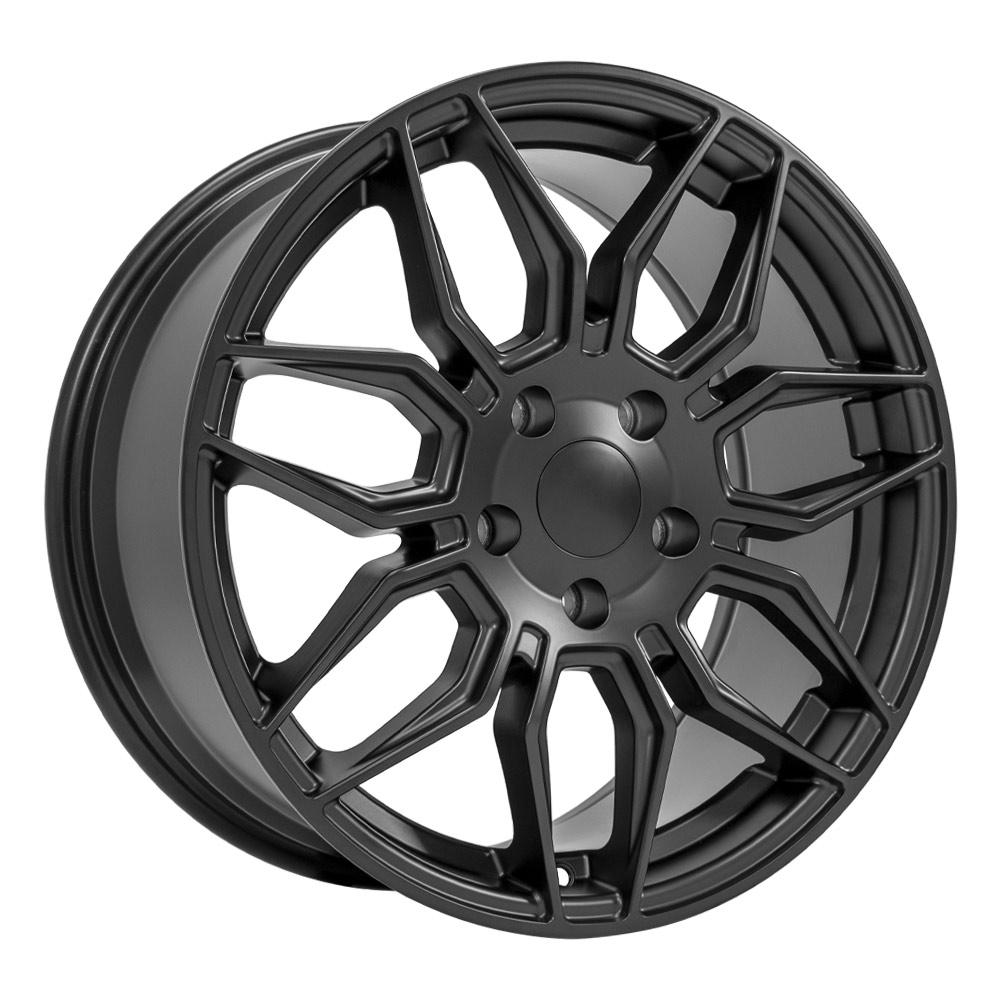 18" Replica CV03C fits Chevrolet C7 Corvette 18x8.5 Satin Black-SR1 Performance
