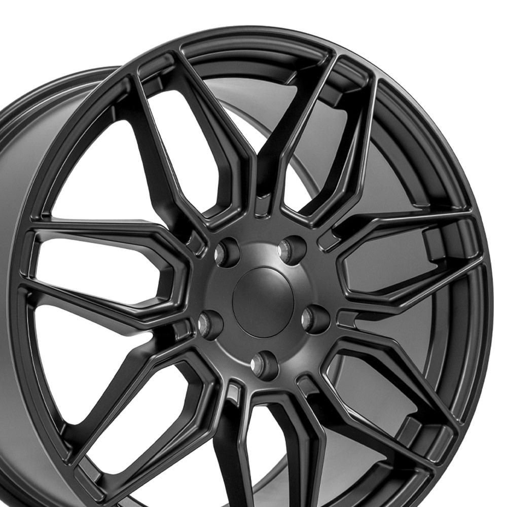 19" Replica CV03C fits Chevrolet C7 Corvette 19x10 Satin Black-SR1 Performance
