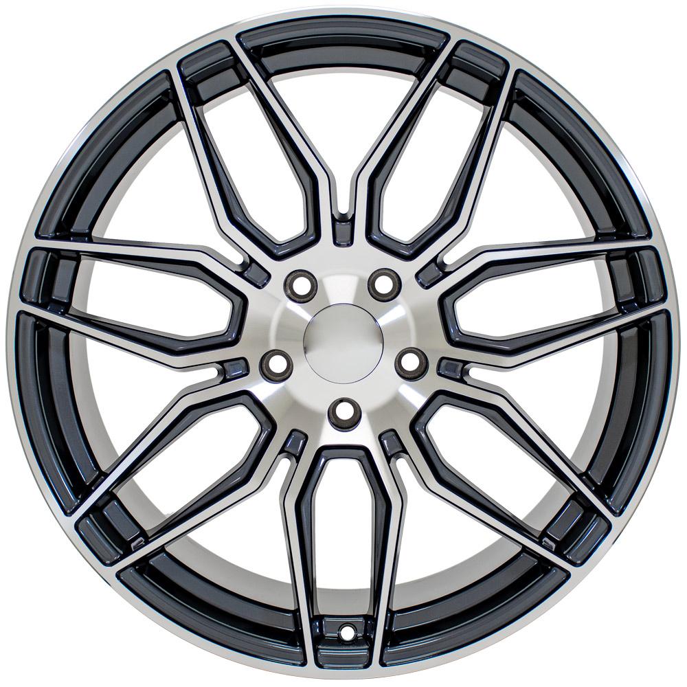 20" Replica CV03D fits Chevrolet C8 Corvette 20x11 Gunmetal Machined-SR1 Performance